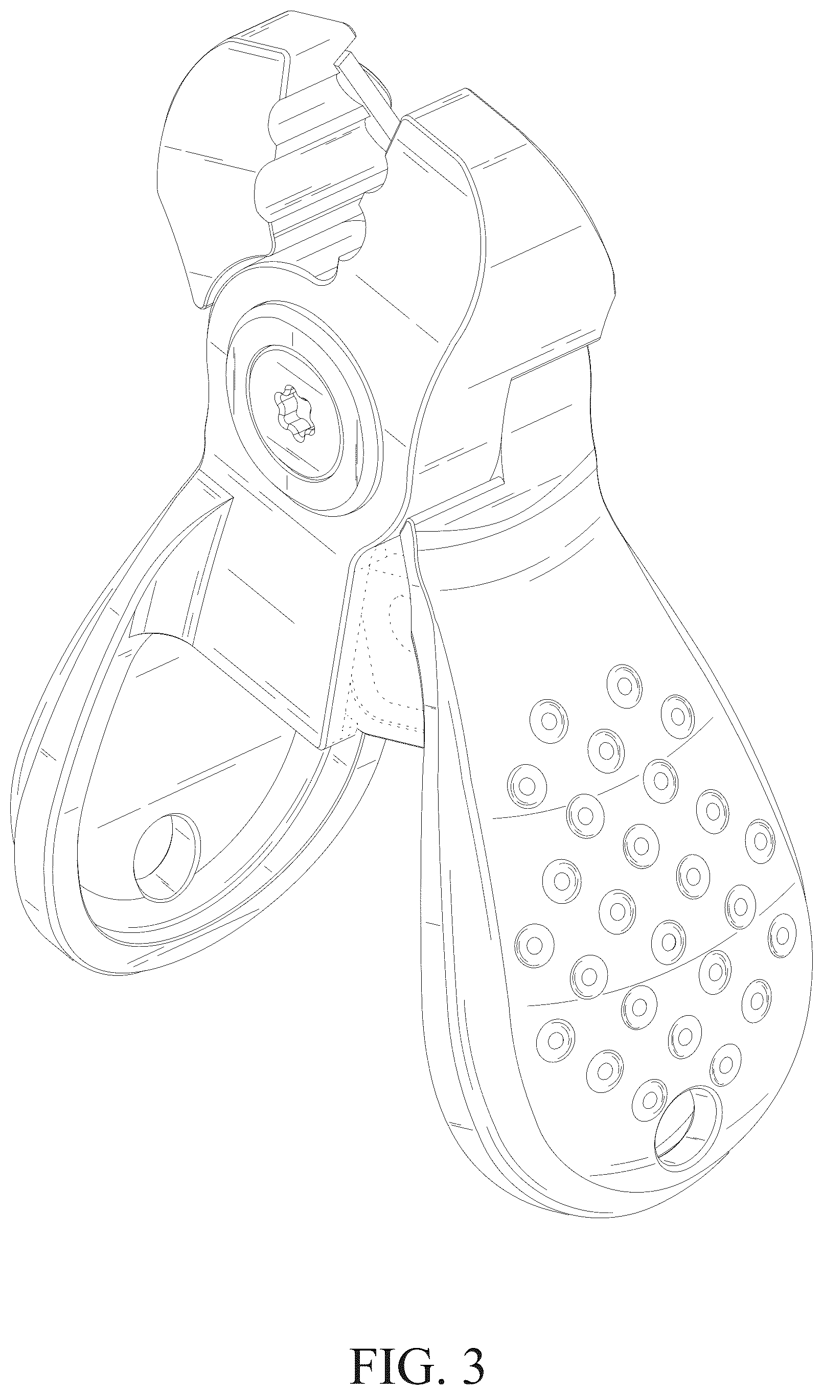 Patent USD1124226 Figure 3 – Fishing line cutter