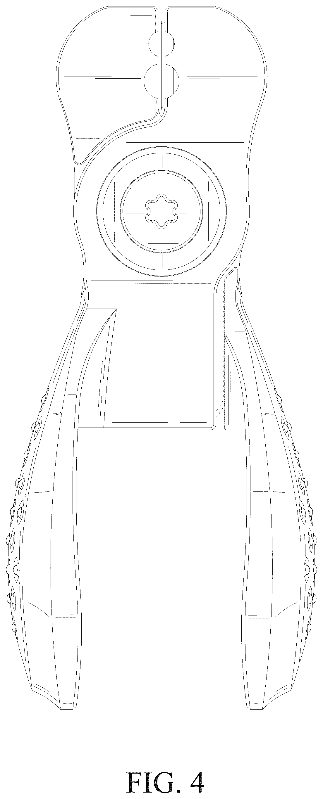 Patent USD1124226 Figure 4 – Fishing line cutter