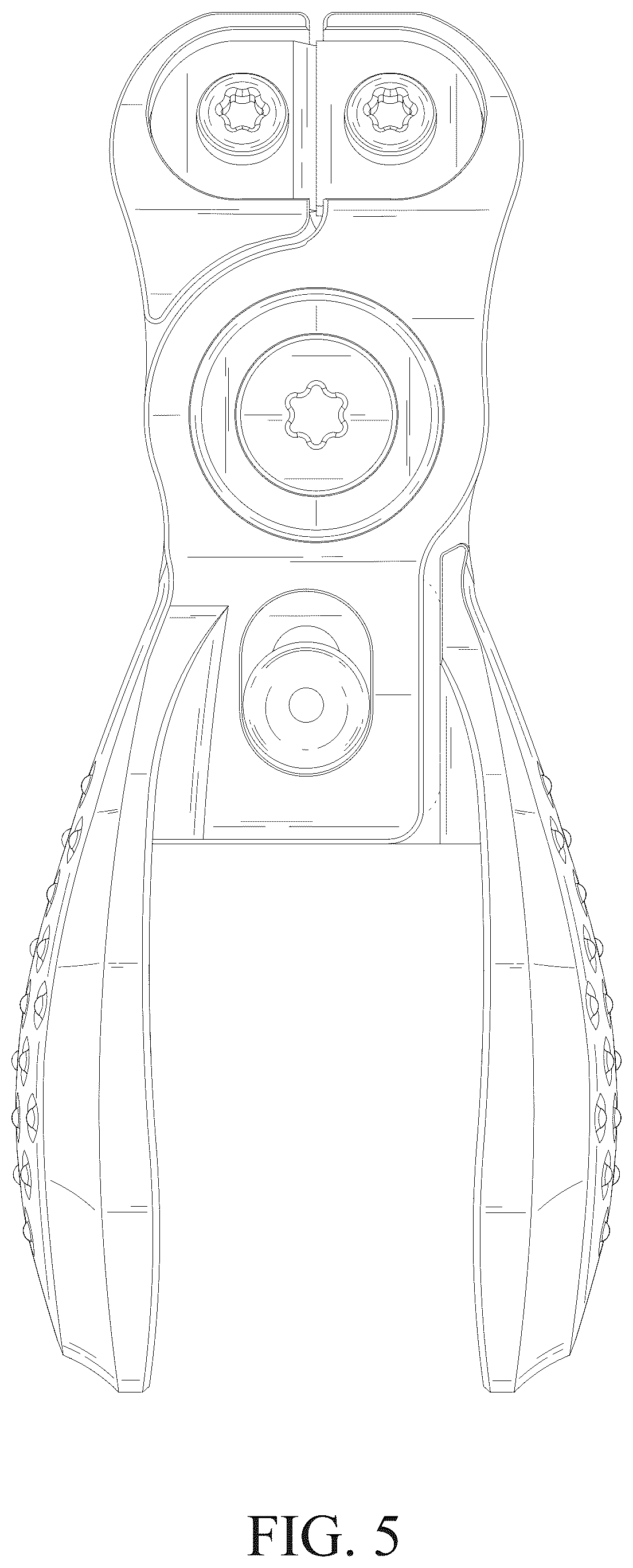 Patent USD1124226 Figure 5 – Fishing line cutter