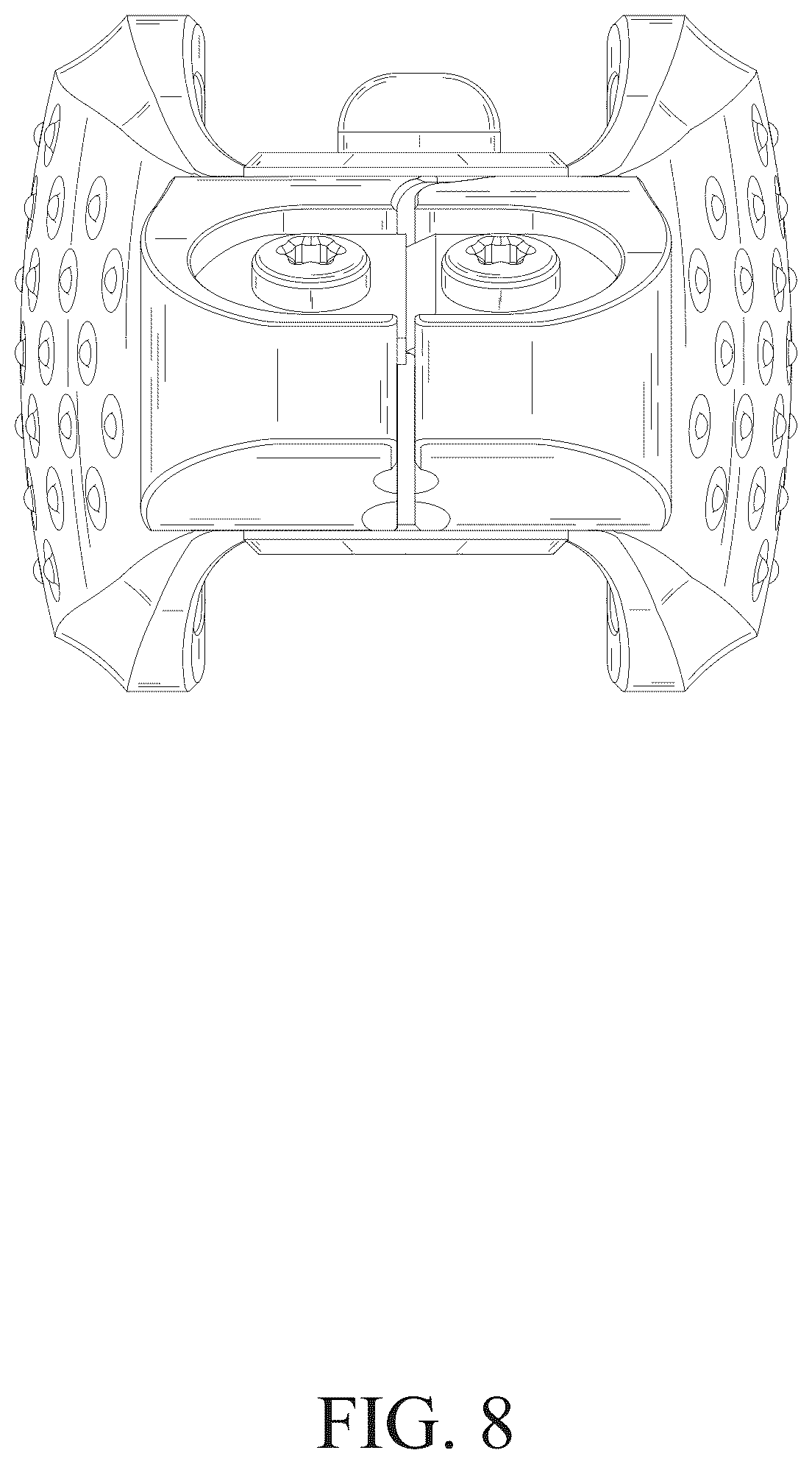 Patent USD1124226 Figure 8 – Fishing line cutter