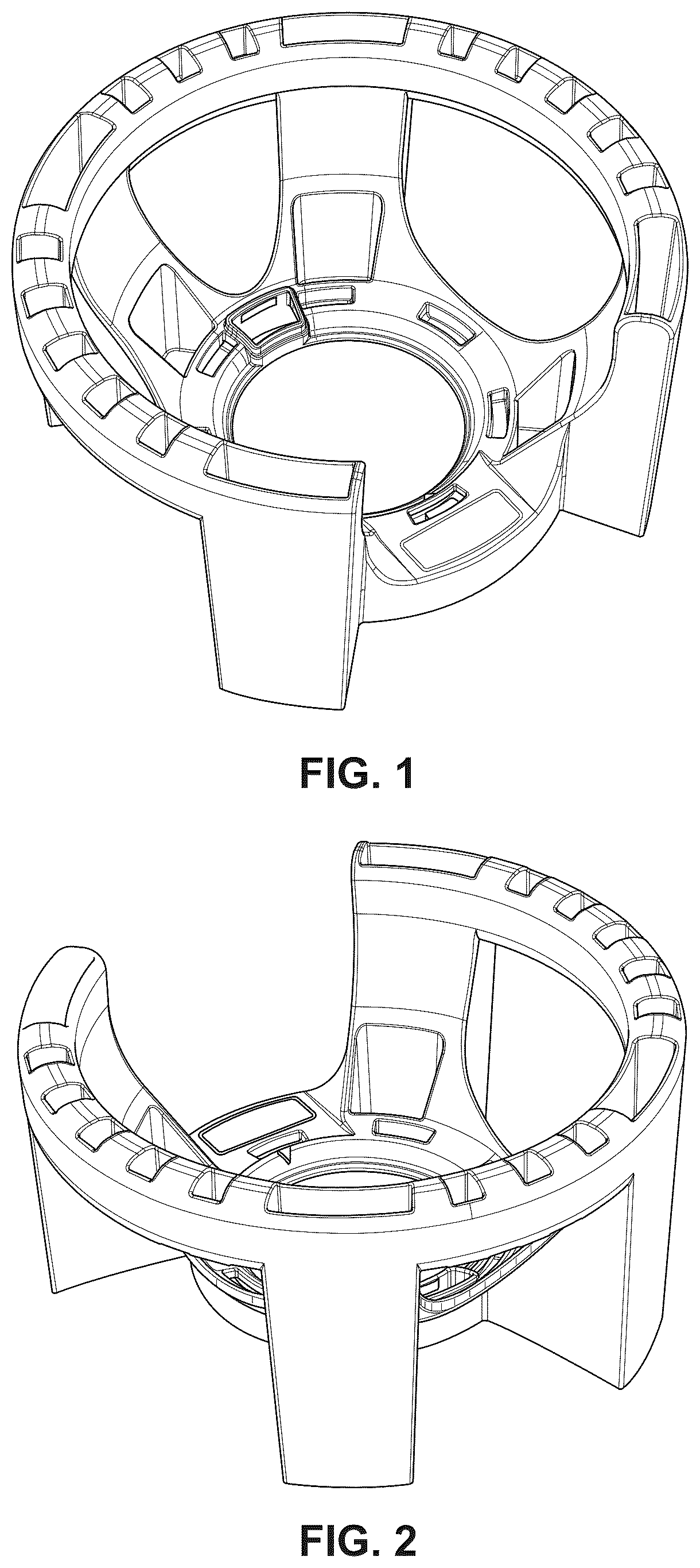 Patent USD1124227 Figure 1 – Handle