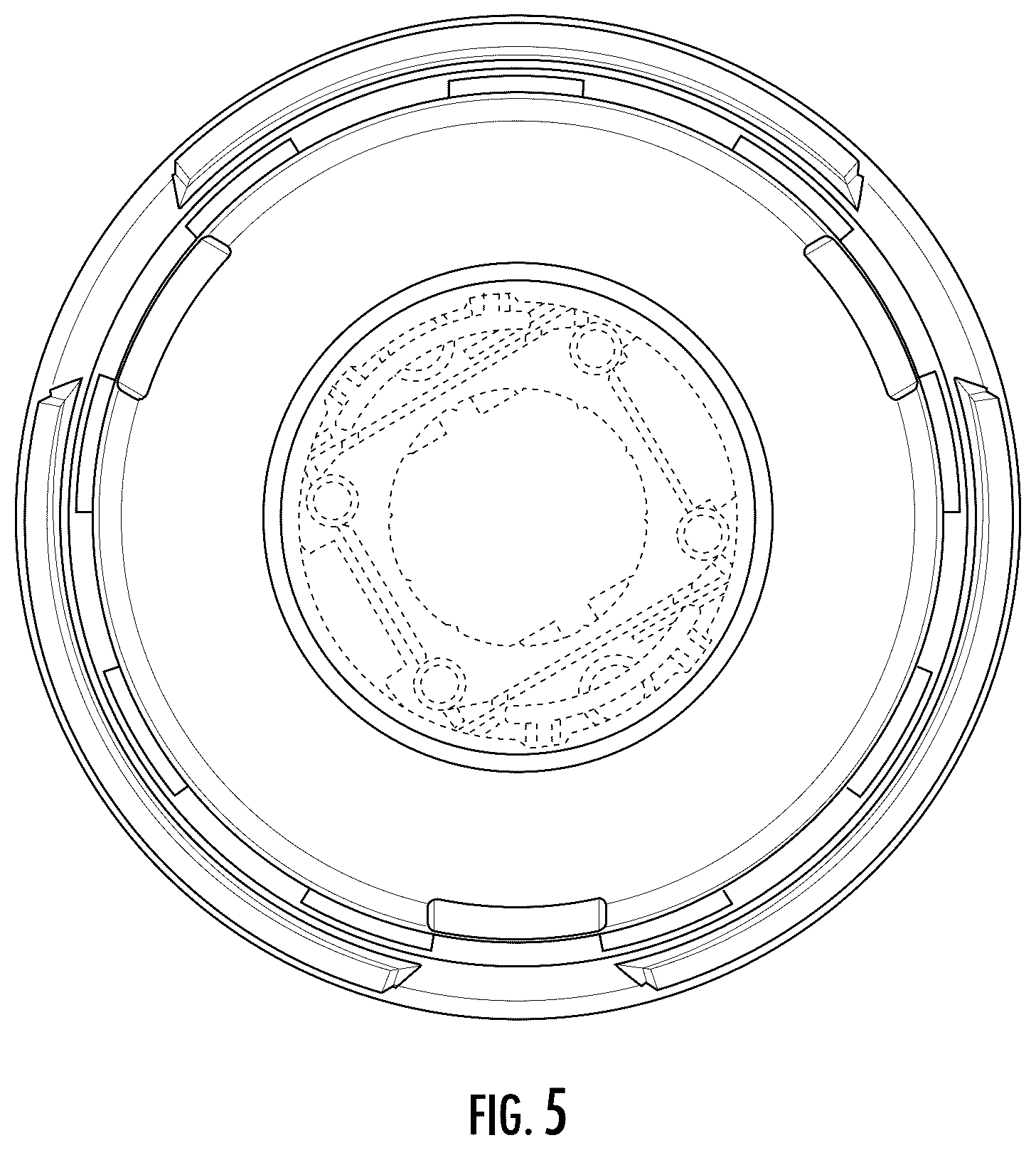 Patent USD1124228 Figure 5 – Apparatus for gas distribution