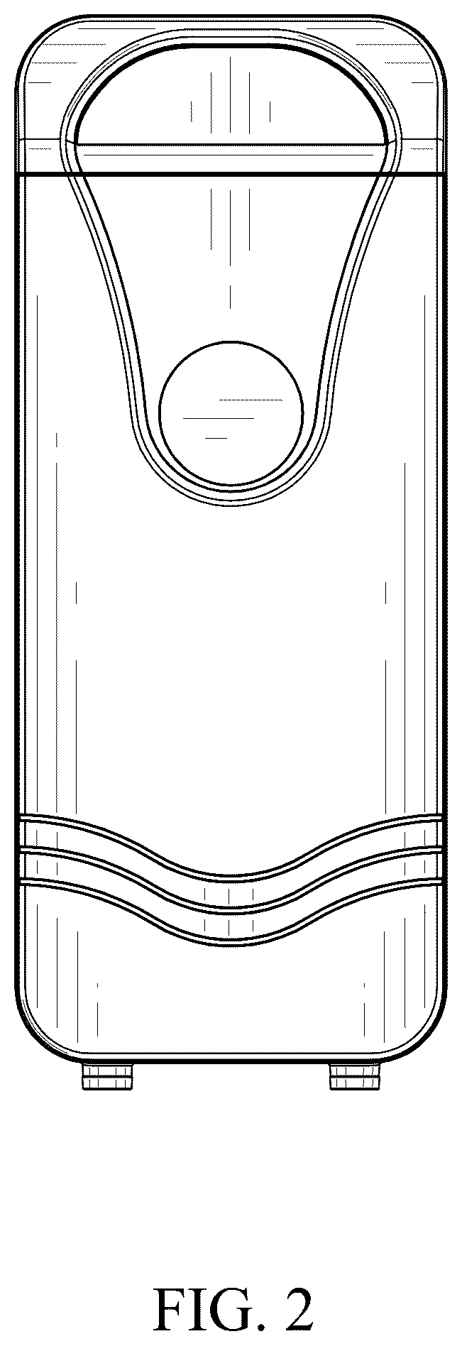 Patent USD1124229 Figure 2 – Water purifier
