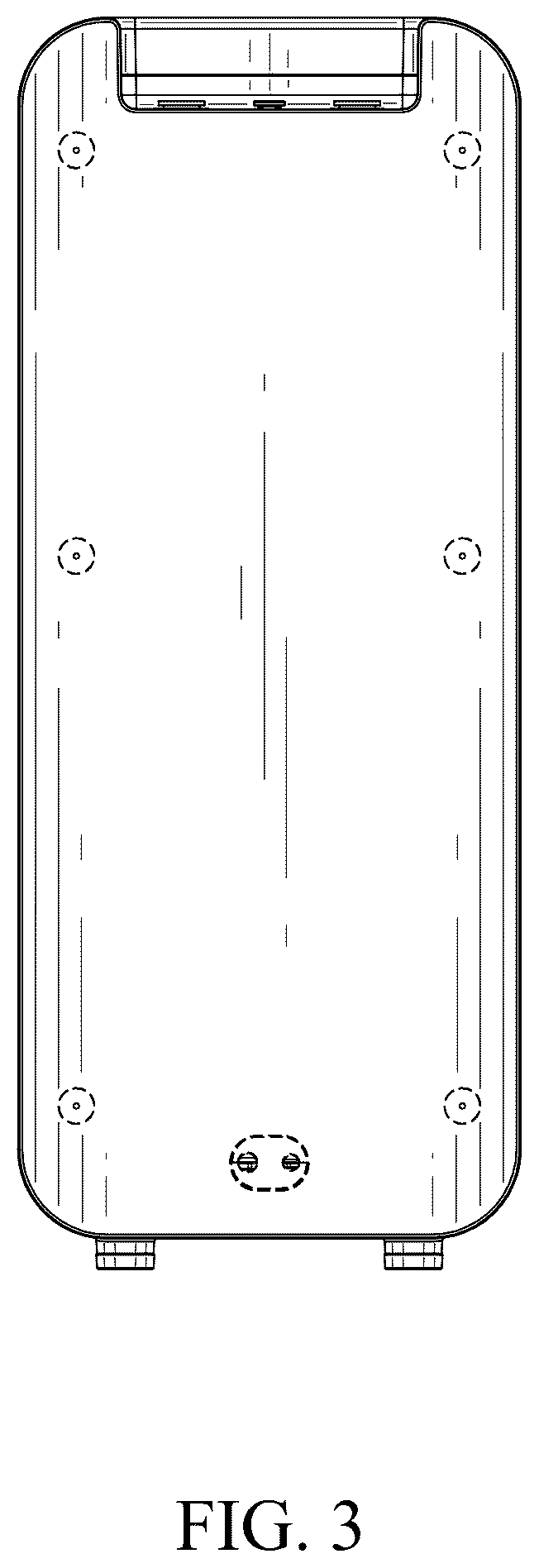 Patent USD1124229 Figure 3 – Water purifier