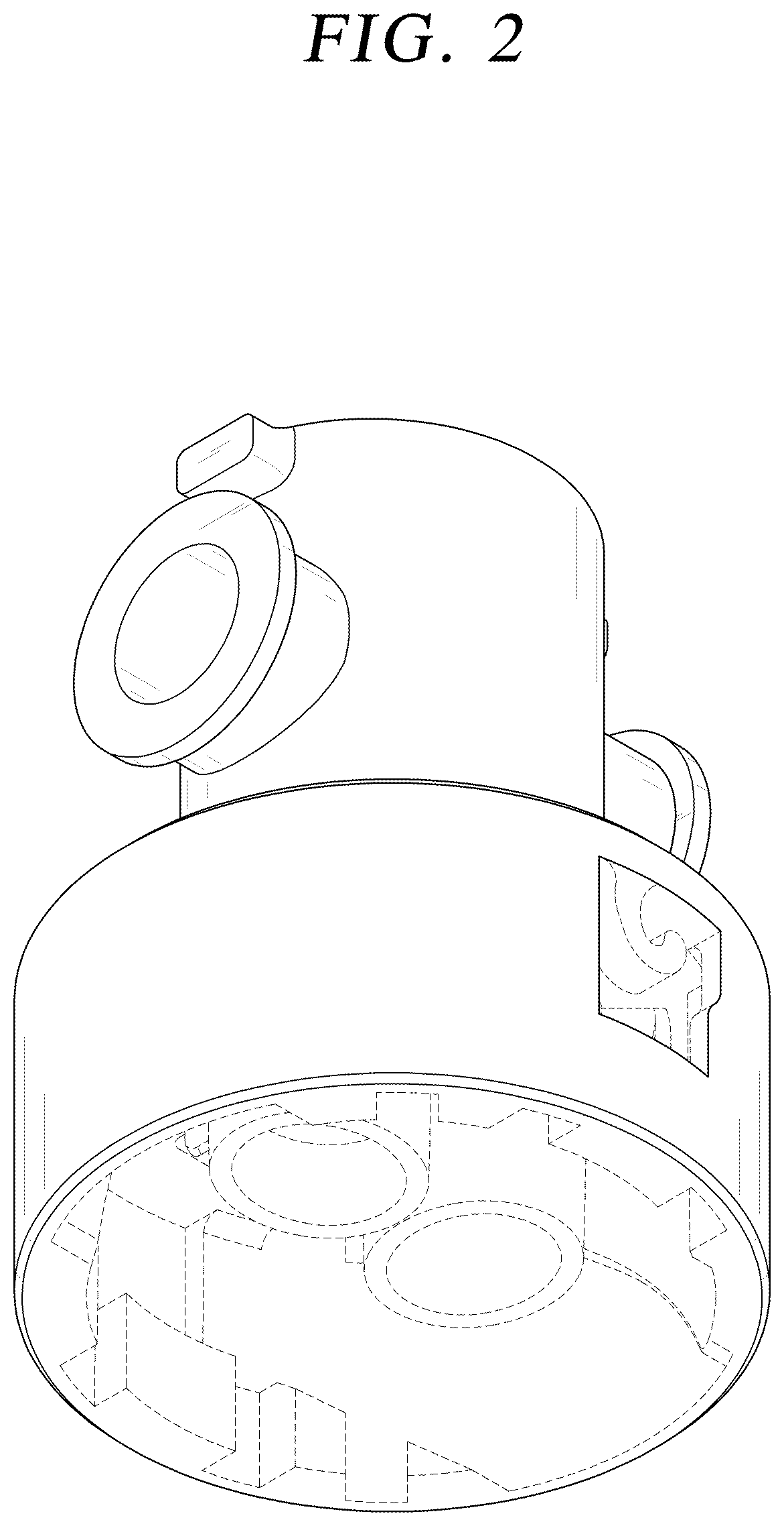 Patent USD1124232 Figure 2 – Refrigerator filter head