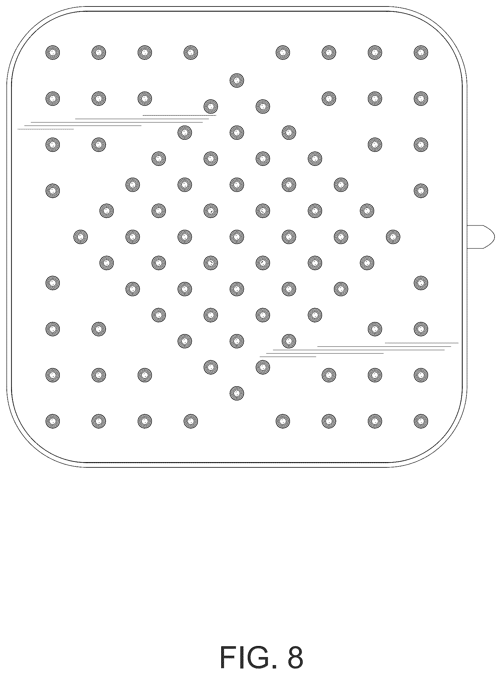 Patent USD1124236 Figure 8 – Square shower head