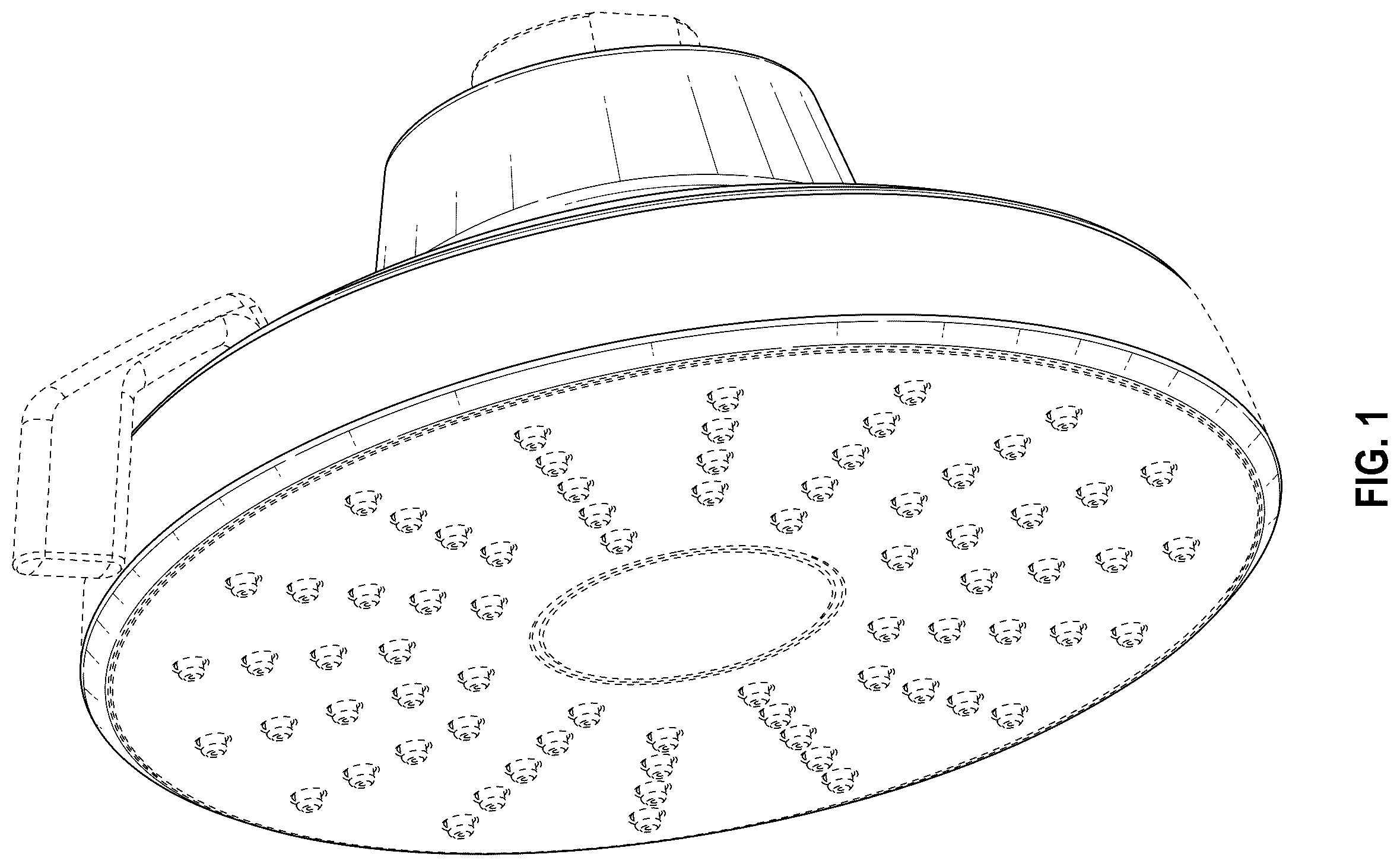 Patent USD1124237 Figure 1 – Shower head
