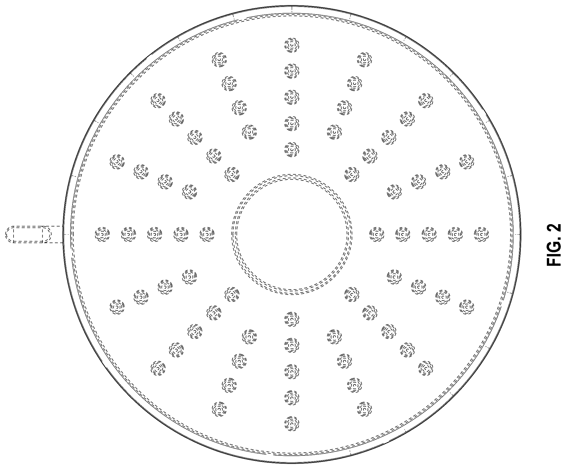 Patent USD1124237 Figure 2 – Shower head