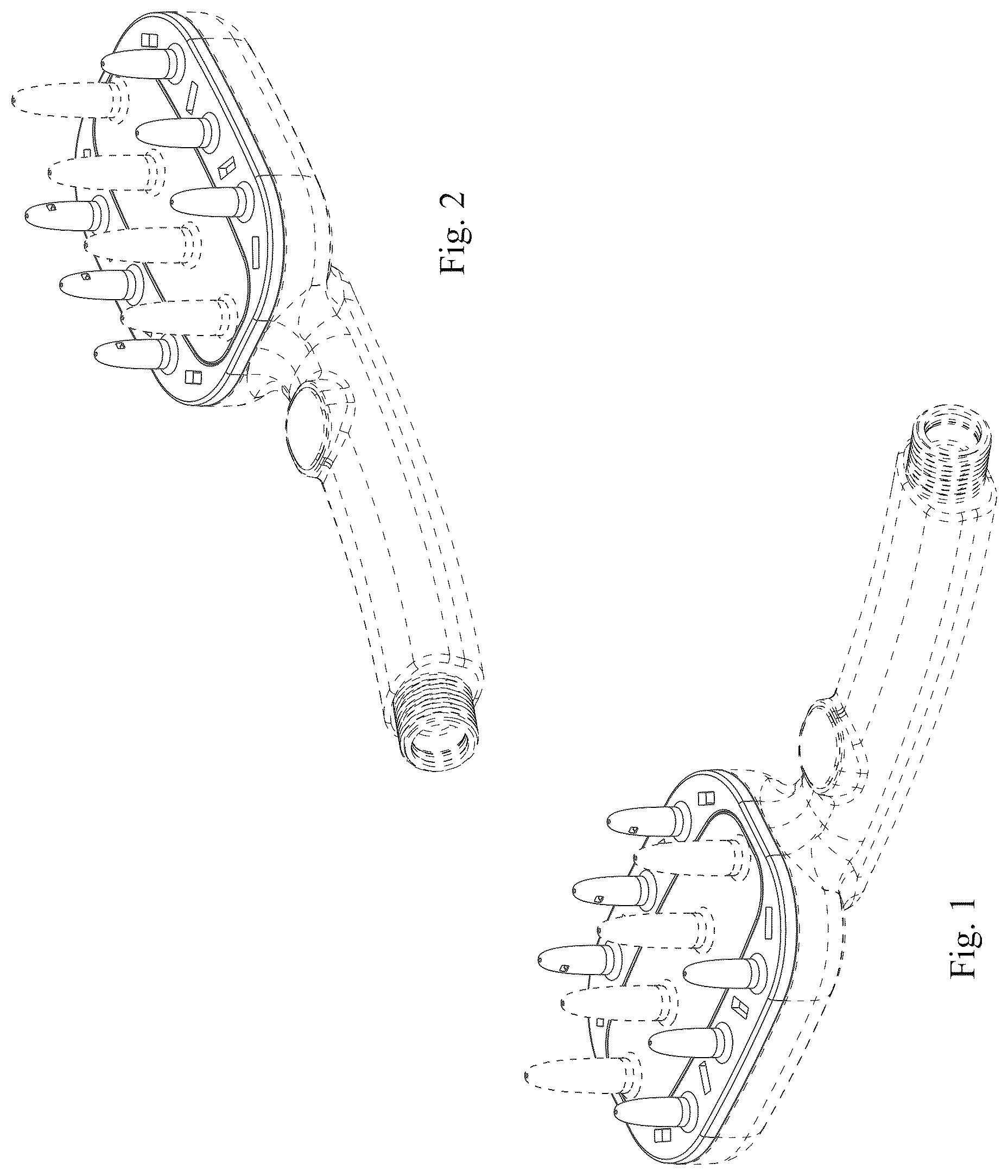 Patent USD1124239 Figure 1 – Detangling showerhead