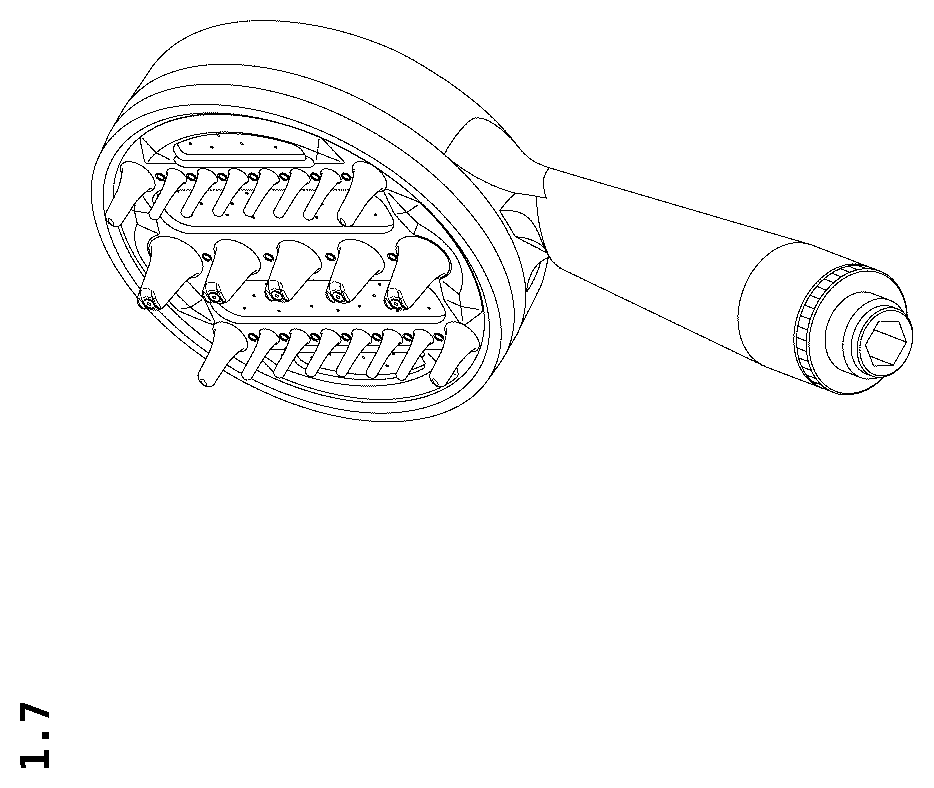 Patent USD1124240 Figure 7 – Shower head