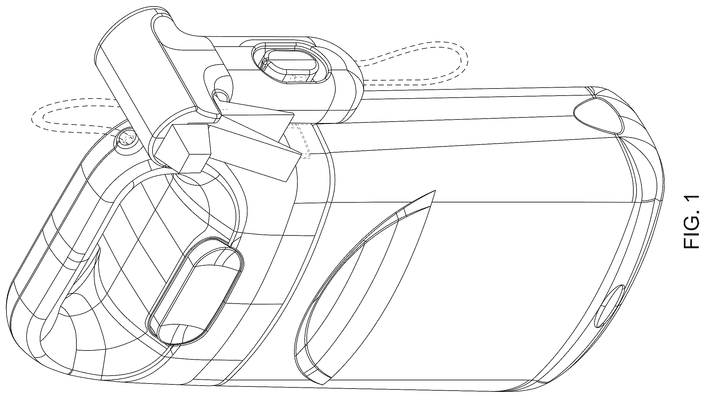 Patent USD1124243 — Spray delivery device — Figure 1