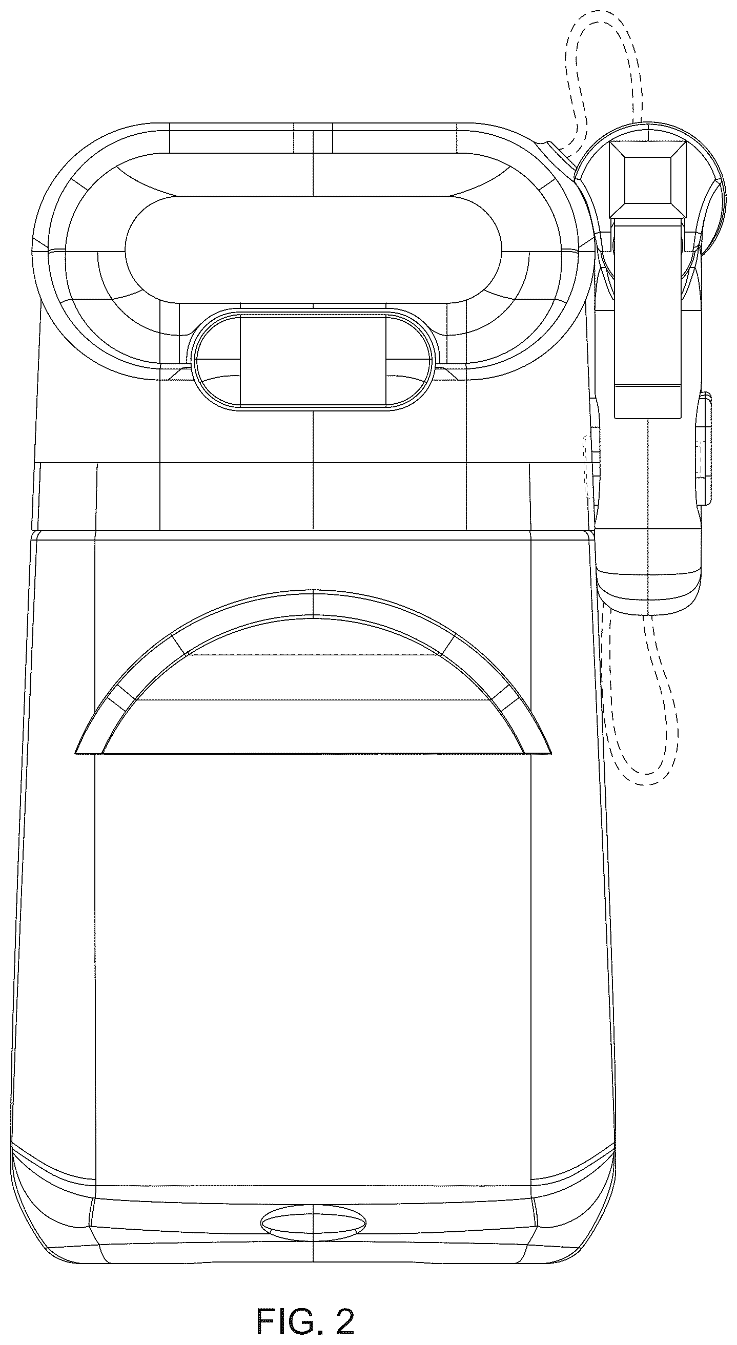 Patent USD1124243 Figure 2 – Spray delivery device