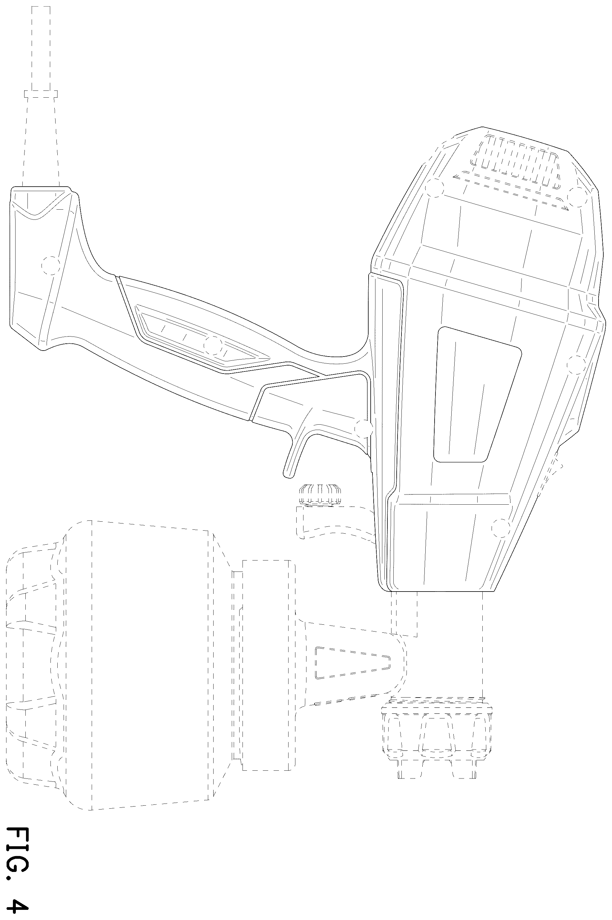 Patent USD1124244 Figure 4 – Spray gun