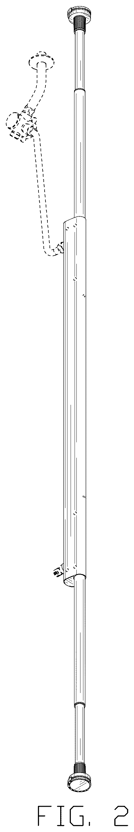 Patent USD1124245 Figure 2 – Shower column