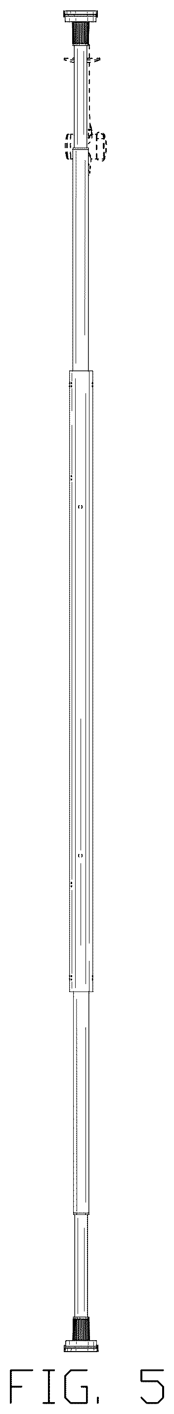 Patent USD1124245 Figure 5 – Shower column
