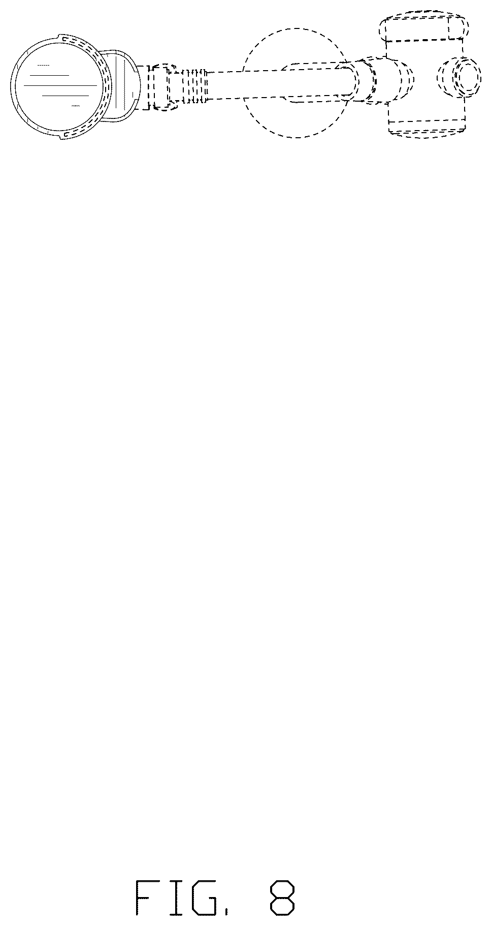 Patent USD1124245 Figure 8 – Shower column