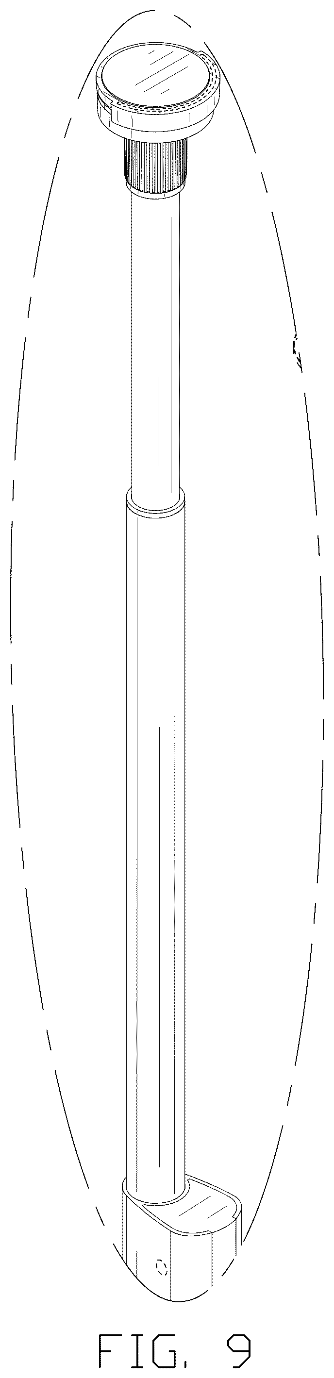 Patent USD1124245 Figure 9 – Shower column