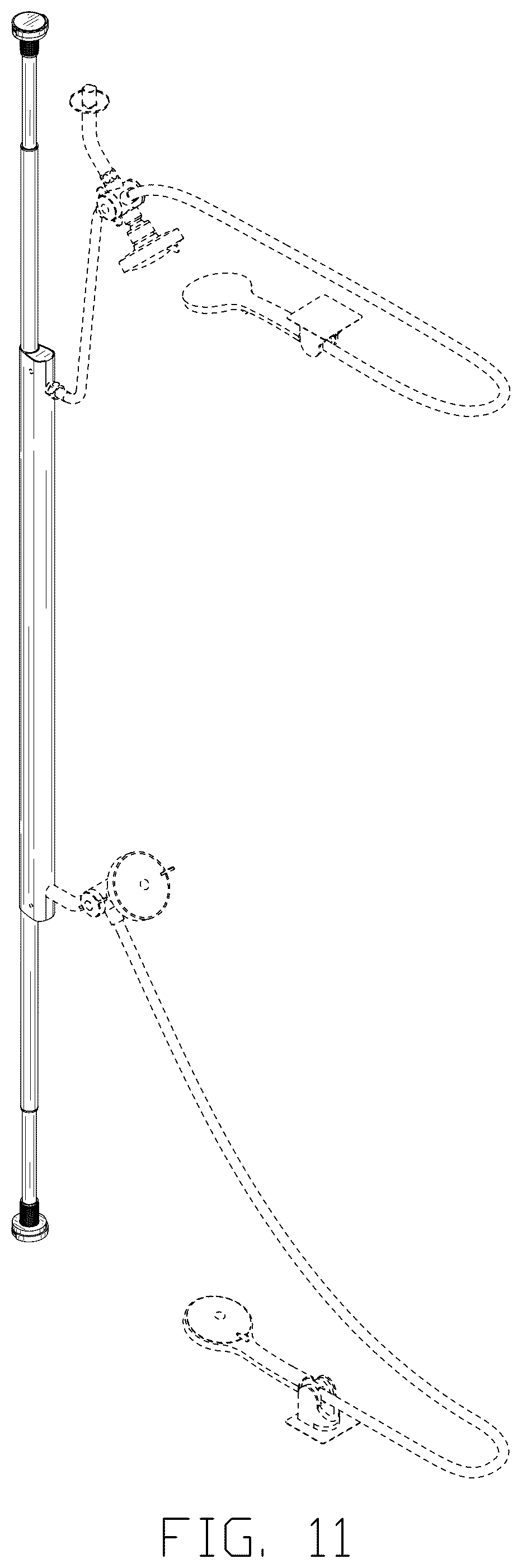 Patent USD1124245 Figure 11 – Shower column