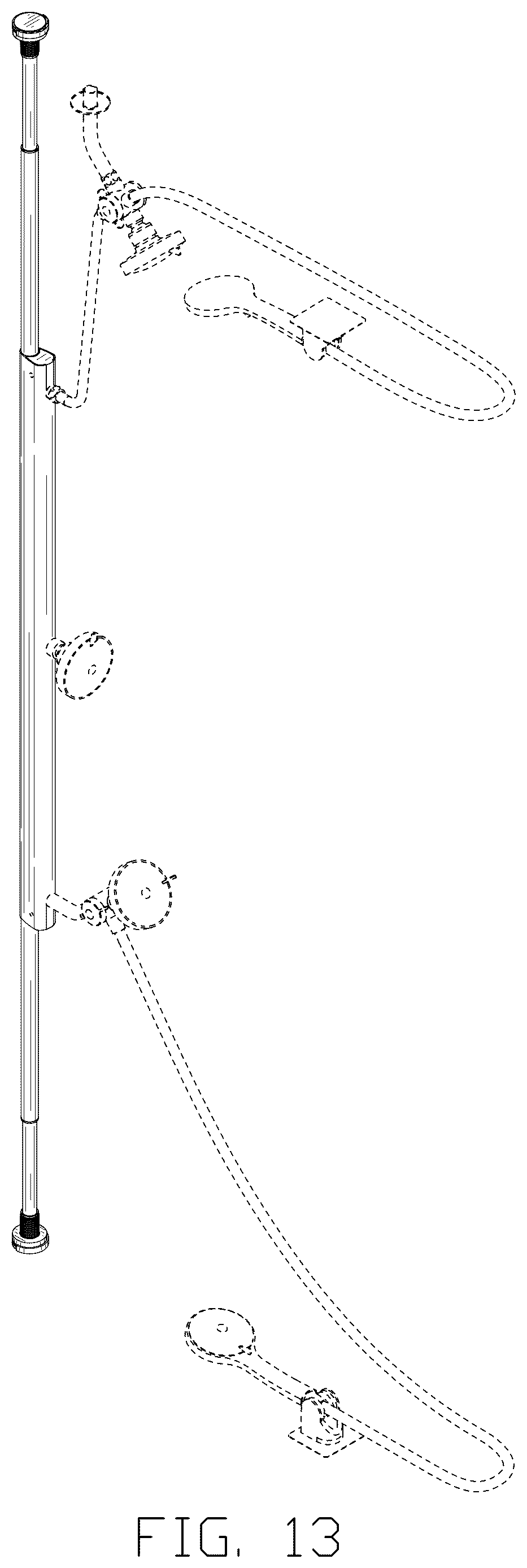 Patent USD1124245 Figure 13 – Shower column