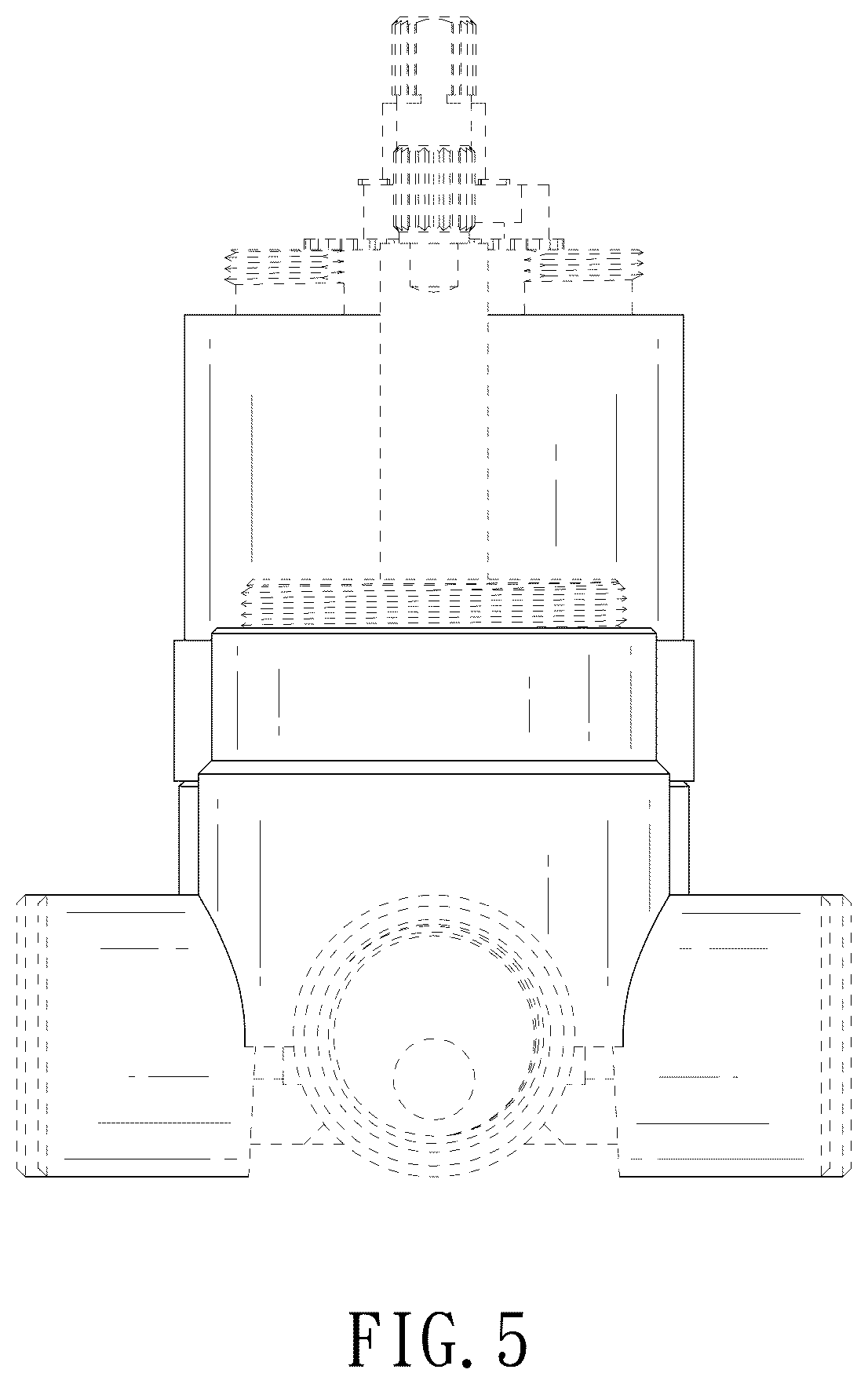 Patent USD1124249 Figure 5 – Fluid valve