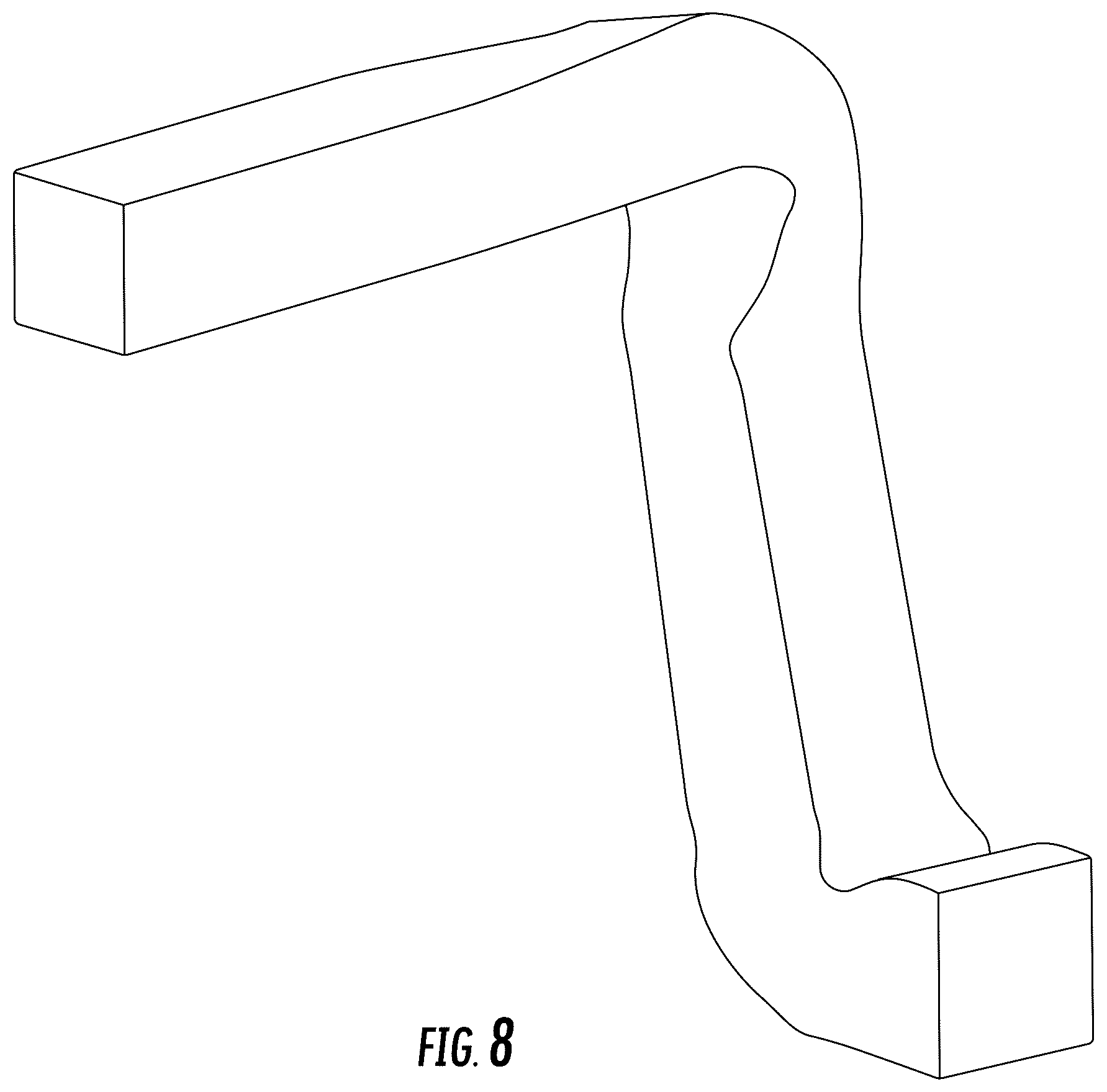 Patent USD1124250 Figure 8 – Faucet