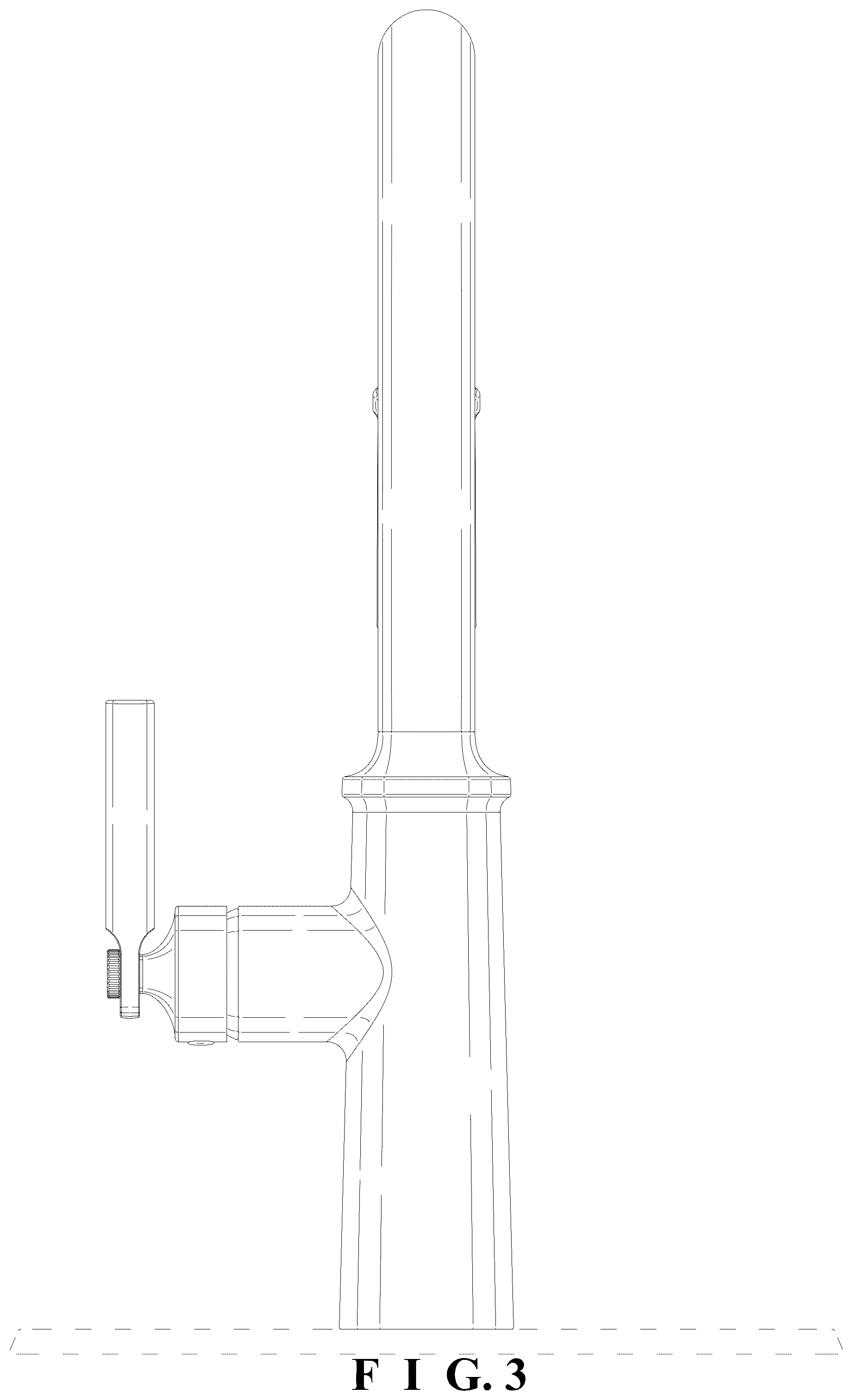 Patent USD1124252 Figure 3 – Faucet