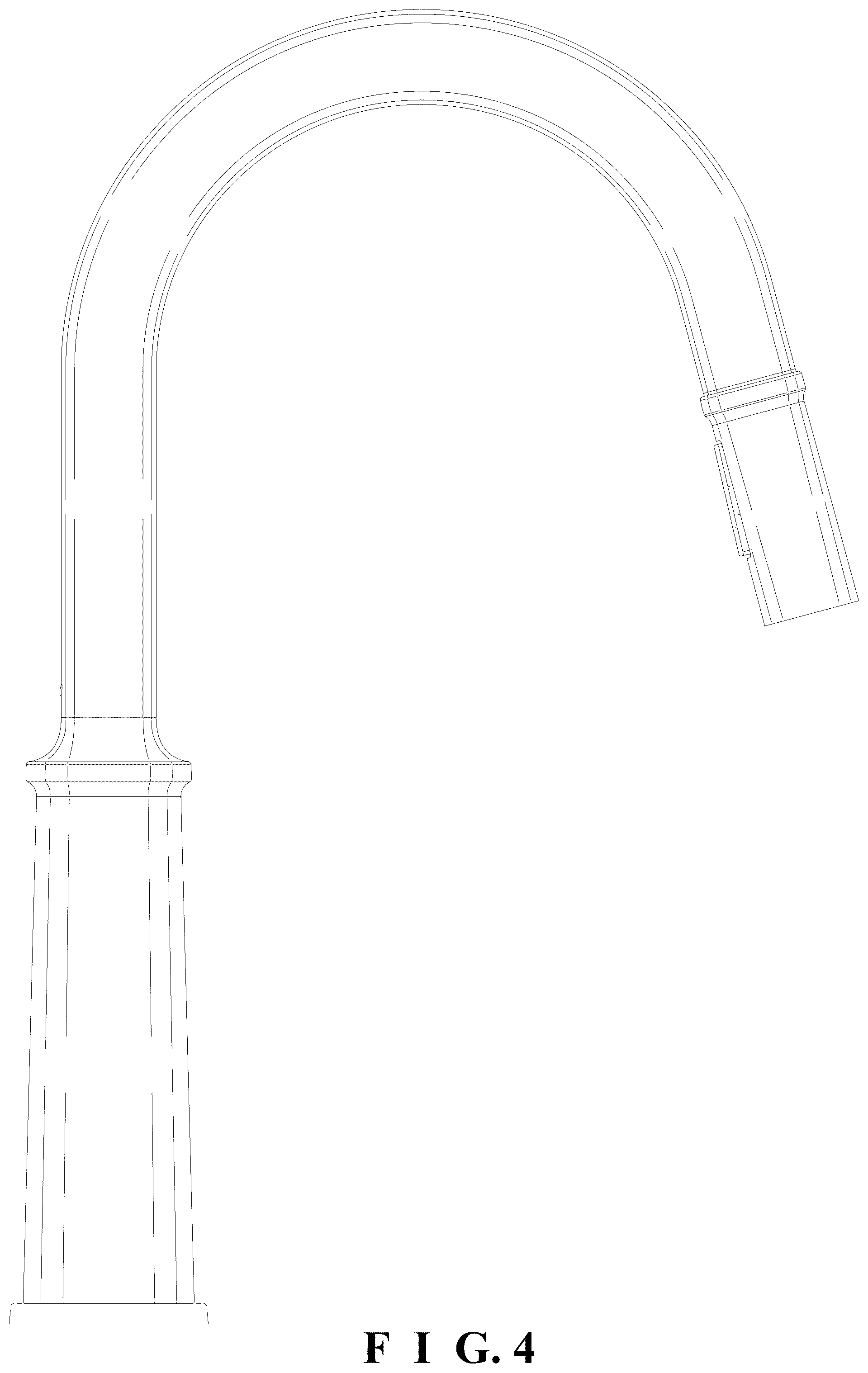 Patent USD1124252 Figure 4 – Faucet