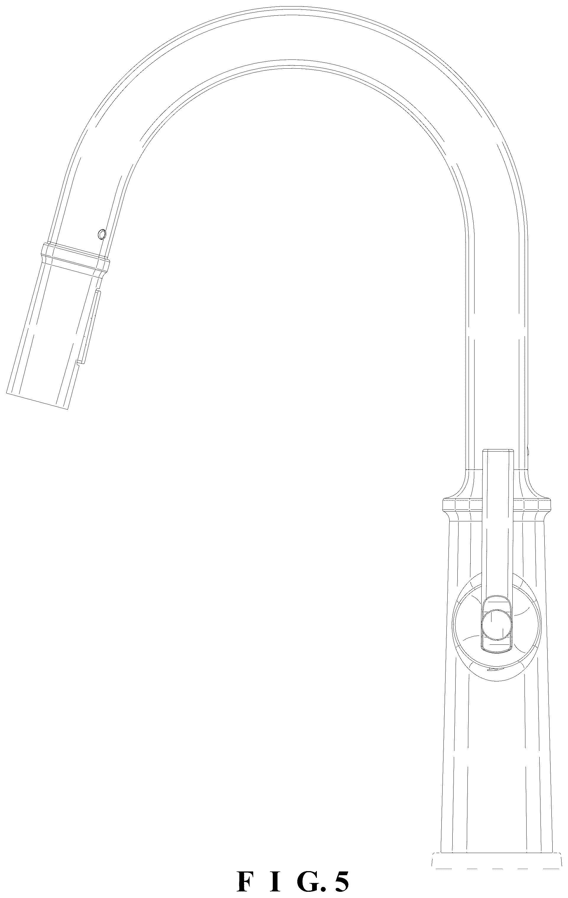Patent USD1124252 Figure 5 – Faucet