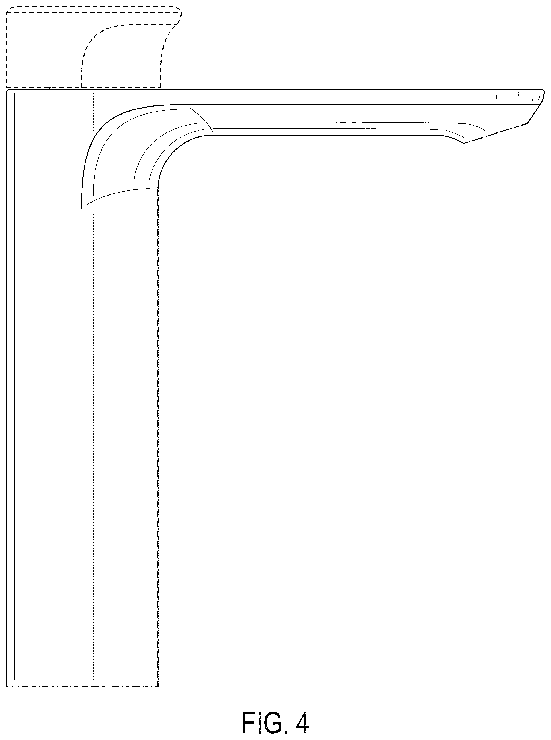 Patent USD1124254 Figure 4 – Faucet