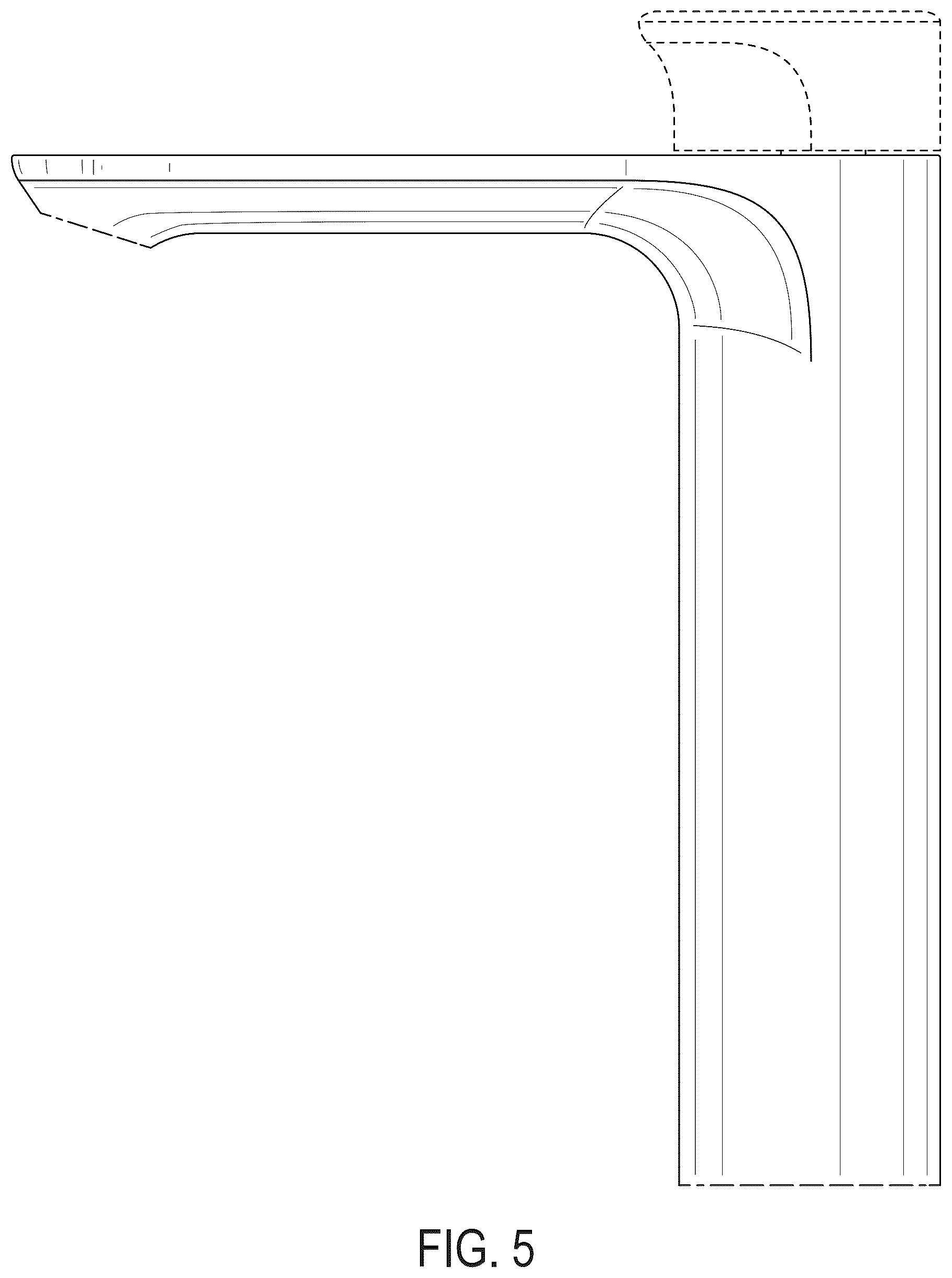 Patent USD1124254 Figure 5 – Faucet