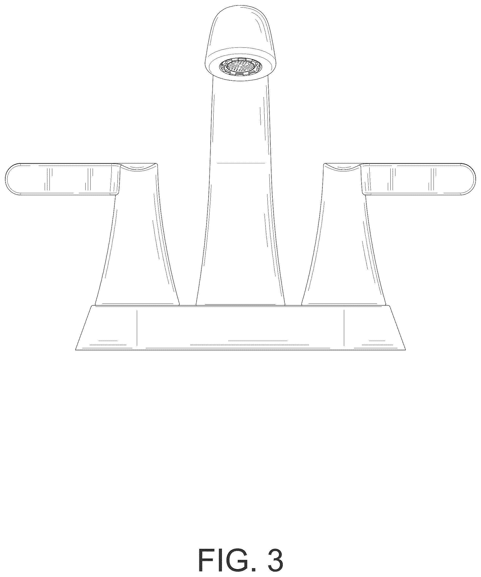 Patent USD1124255 Figure 3 – Basin faucet