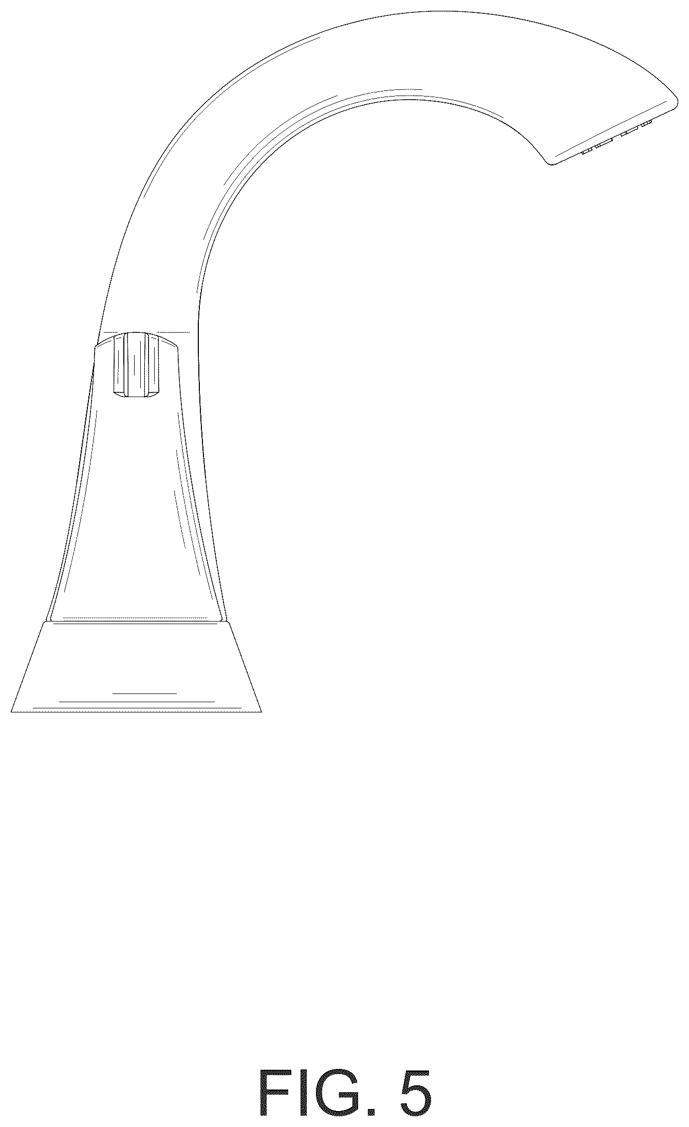 Patent USD1124255 Figure 5 – Basin faucet