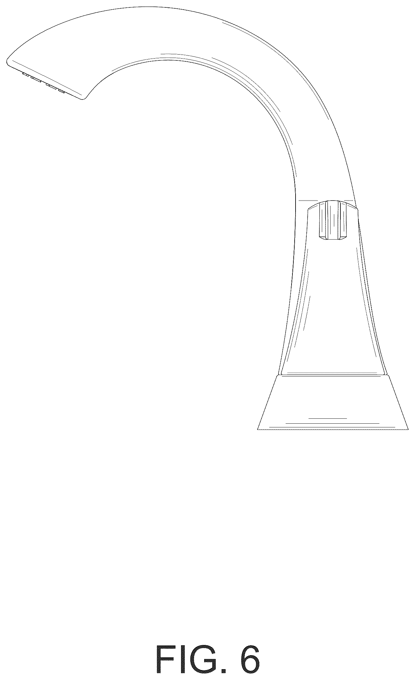 Patent USD1124255 Figure 6 – Basin faucet