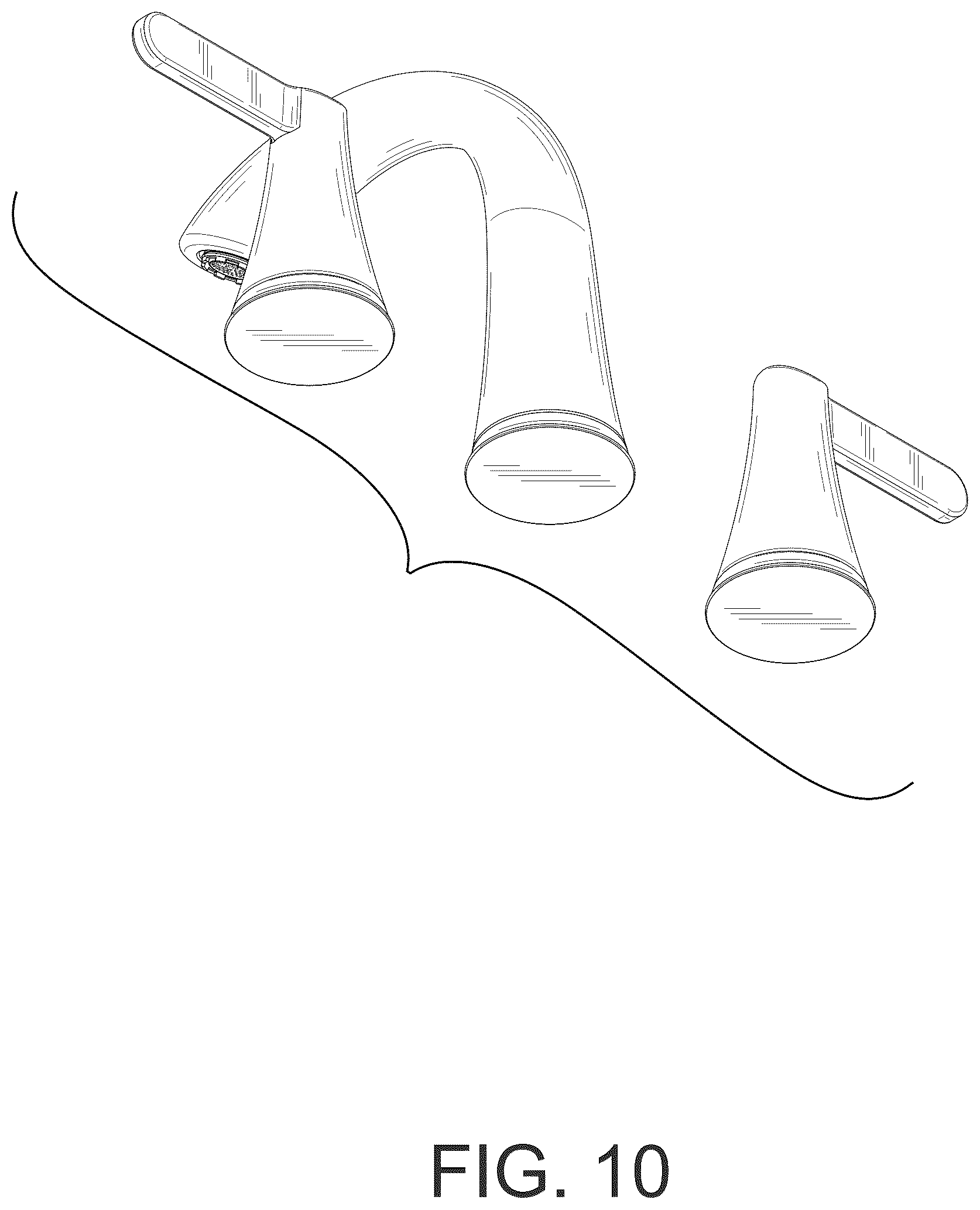 Patent USD1124255 Figure 10 – Basin faucet