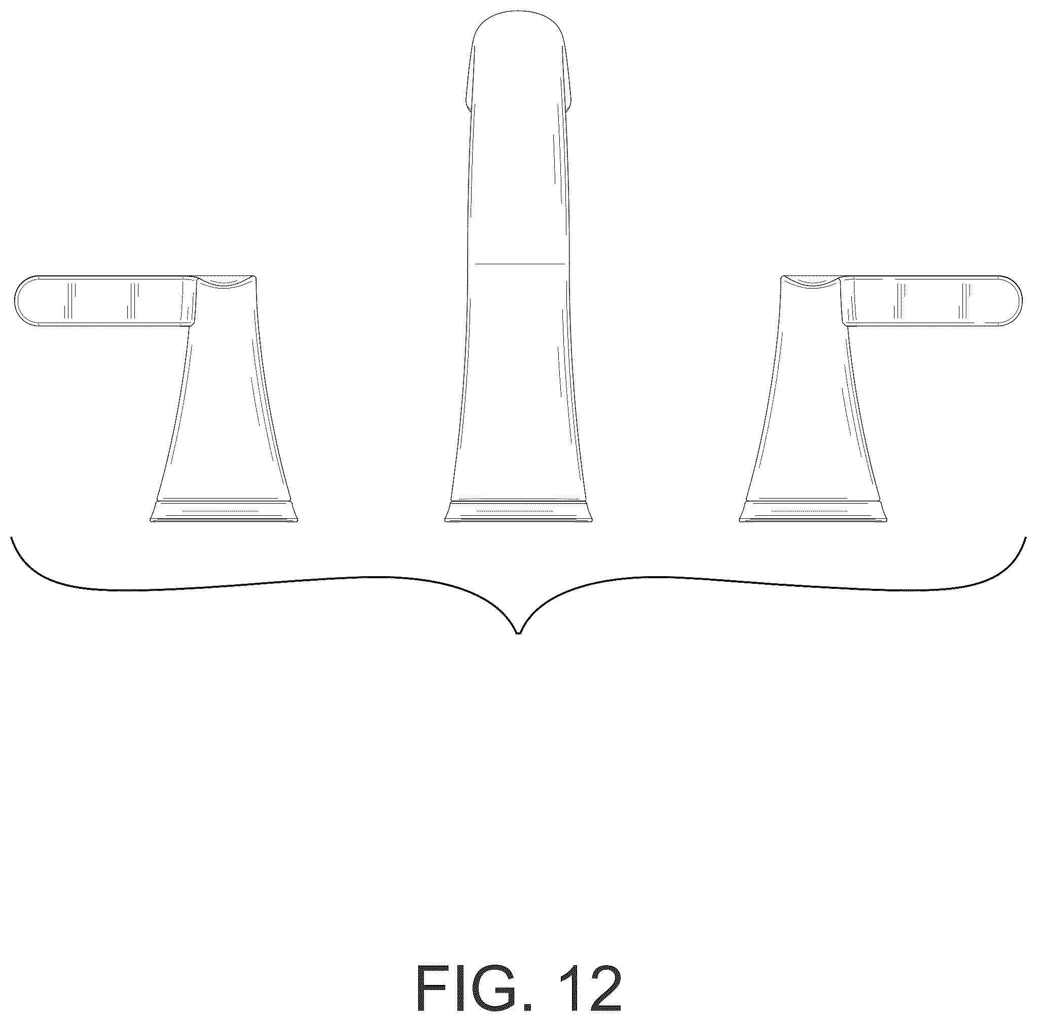 Patent USD1124255 Figure 12 – Basin faucet