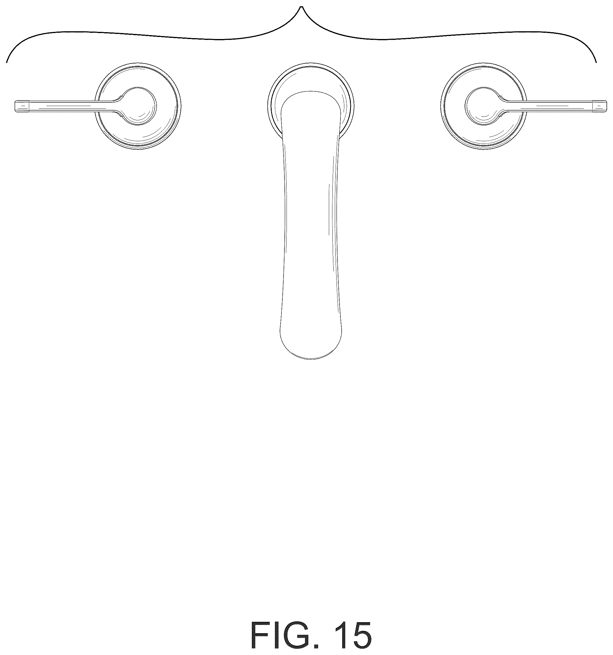 Patent USD1124255 Figure 15 – Basin faucet