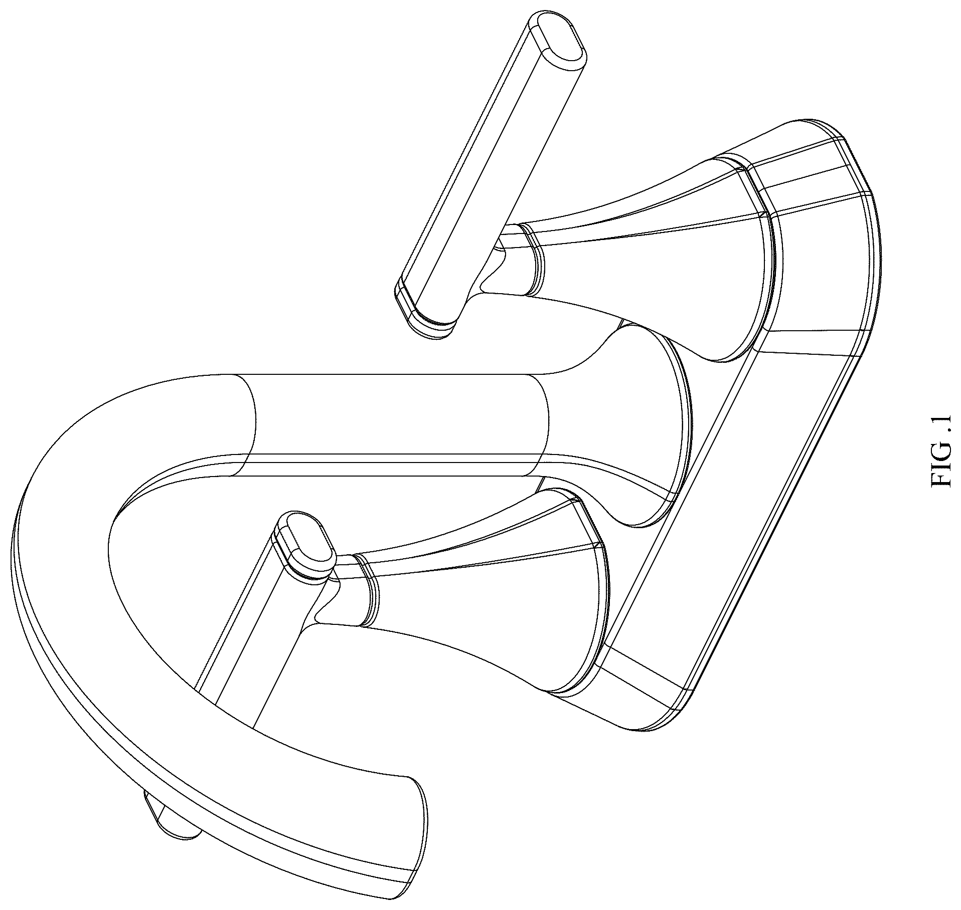 Patent USD1124256 Figure 1 – Faucet