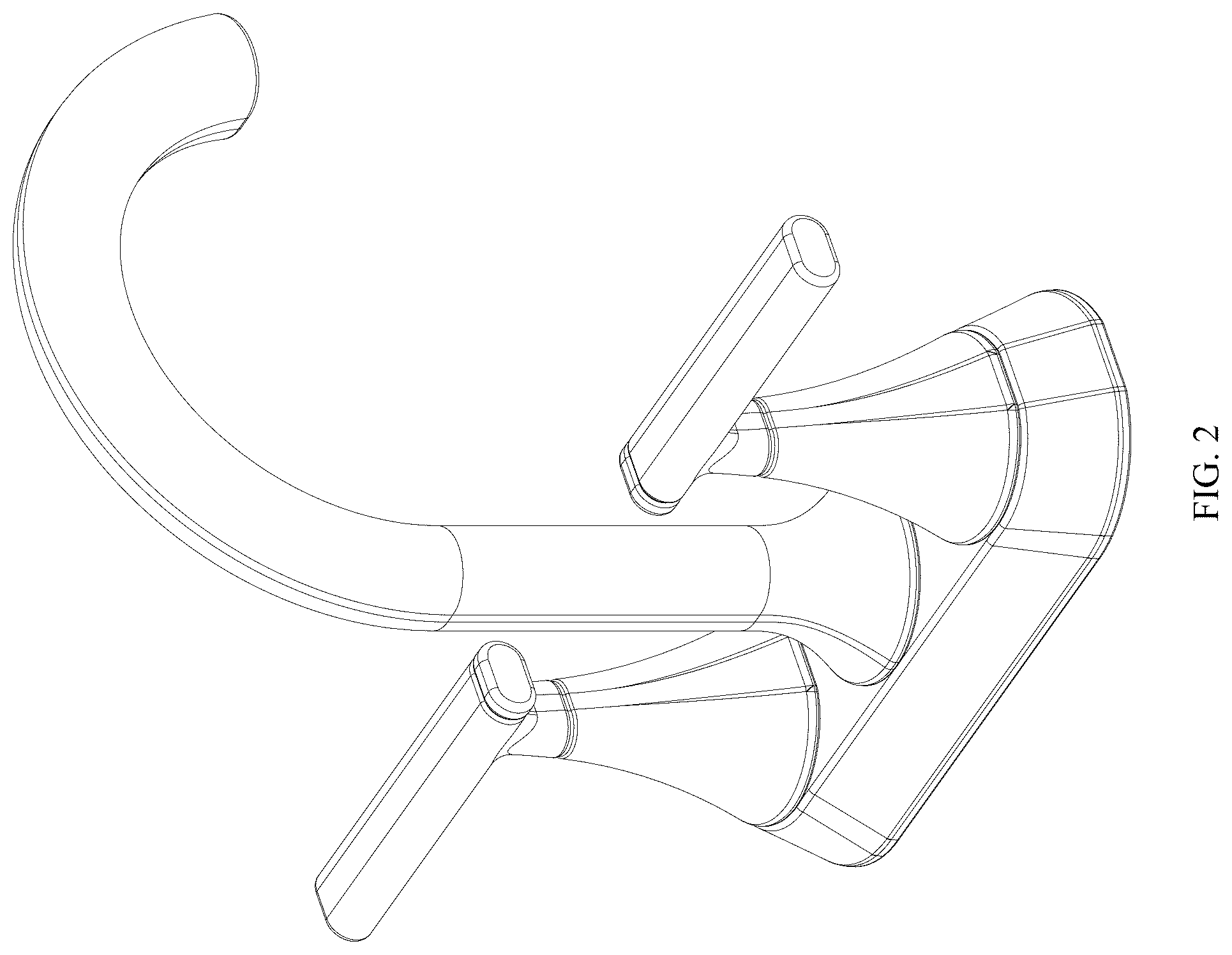 Patent USD1124256 Figure 2 – Faucet