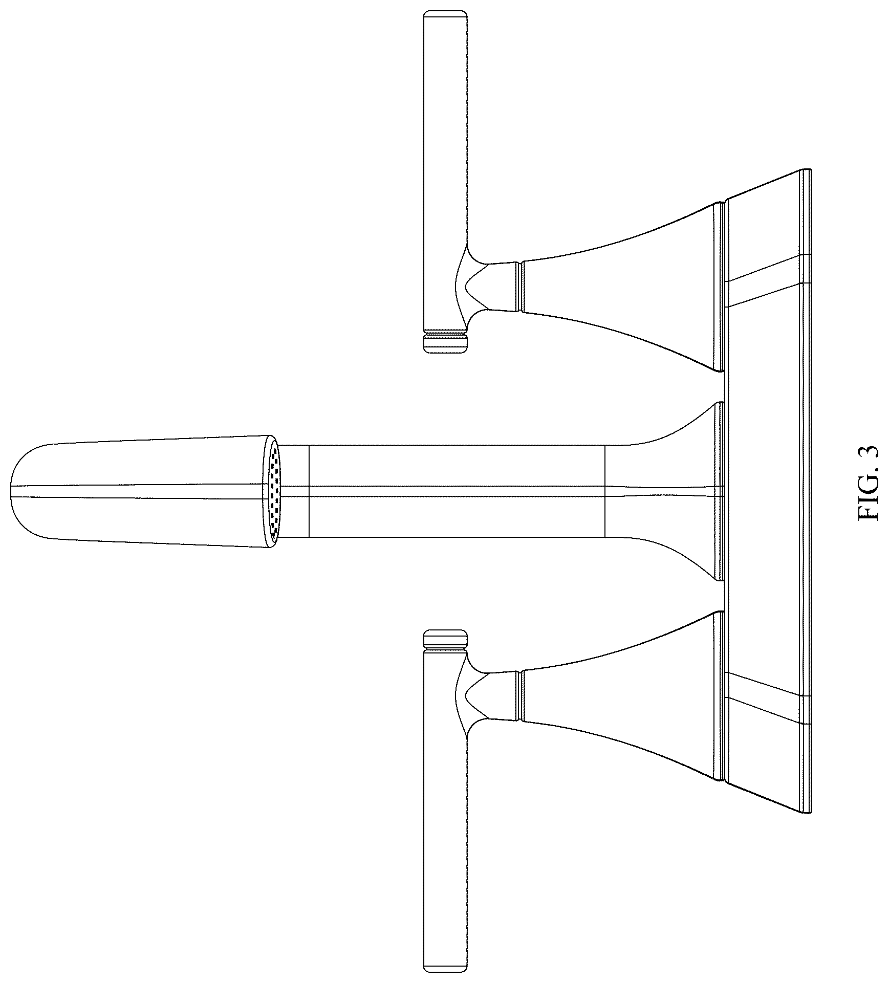 Patent USD1124256 Figure 3 – Faucet