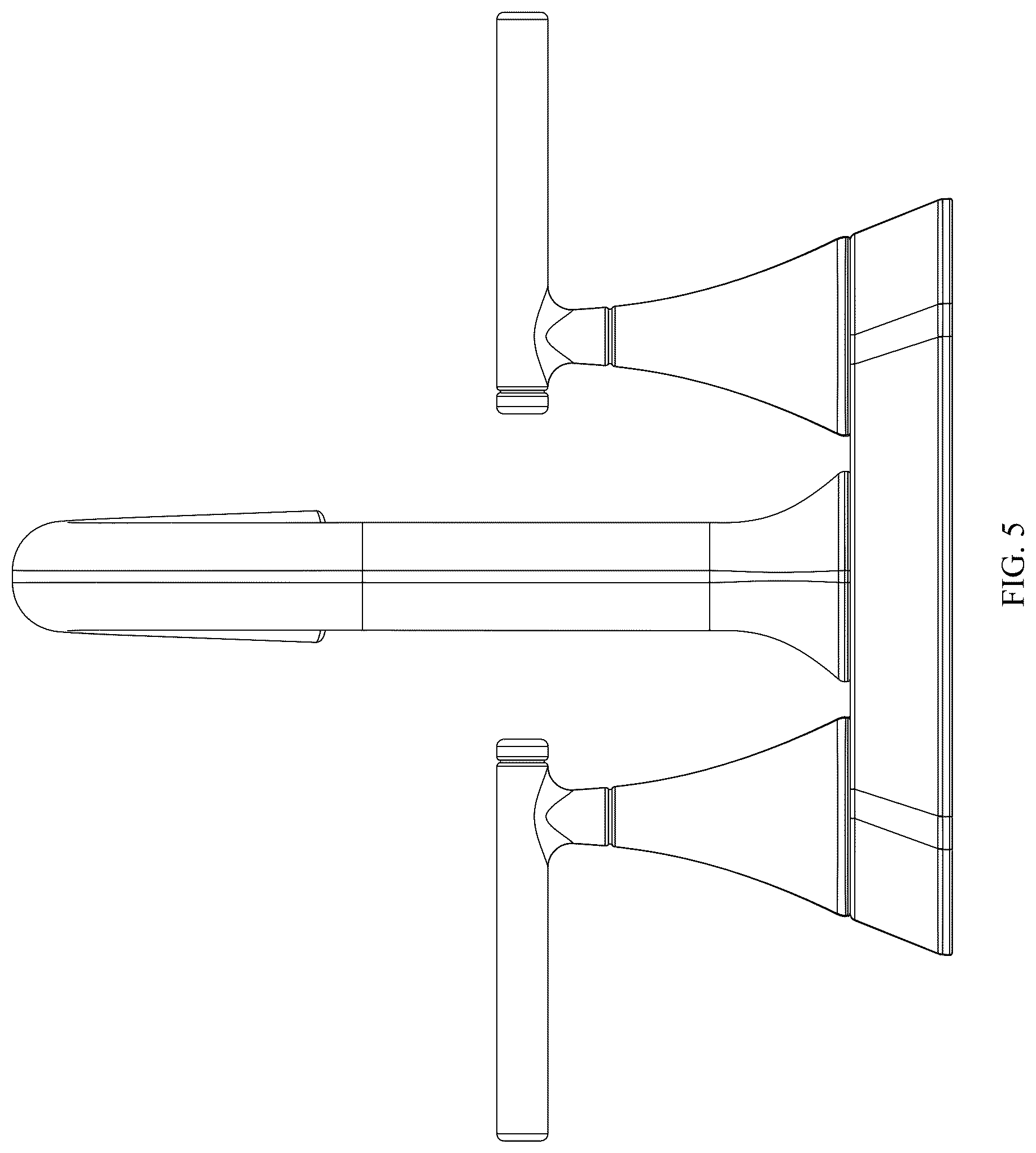 Patent USD1124256 Figure 5 – Faucet