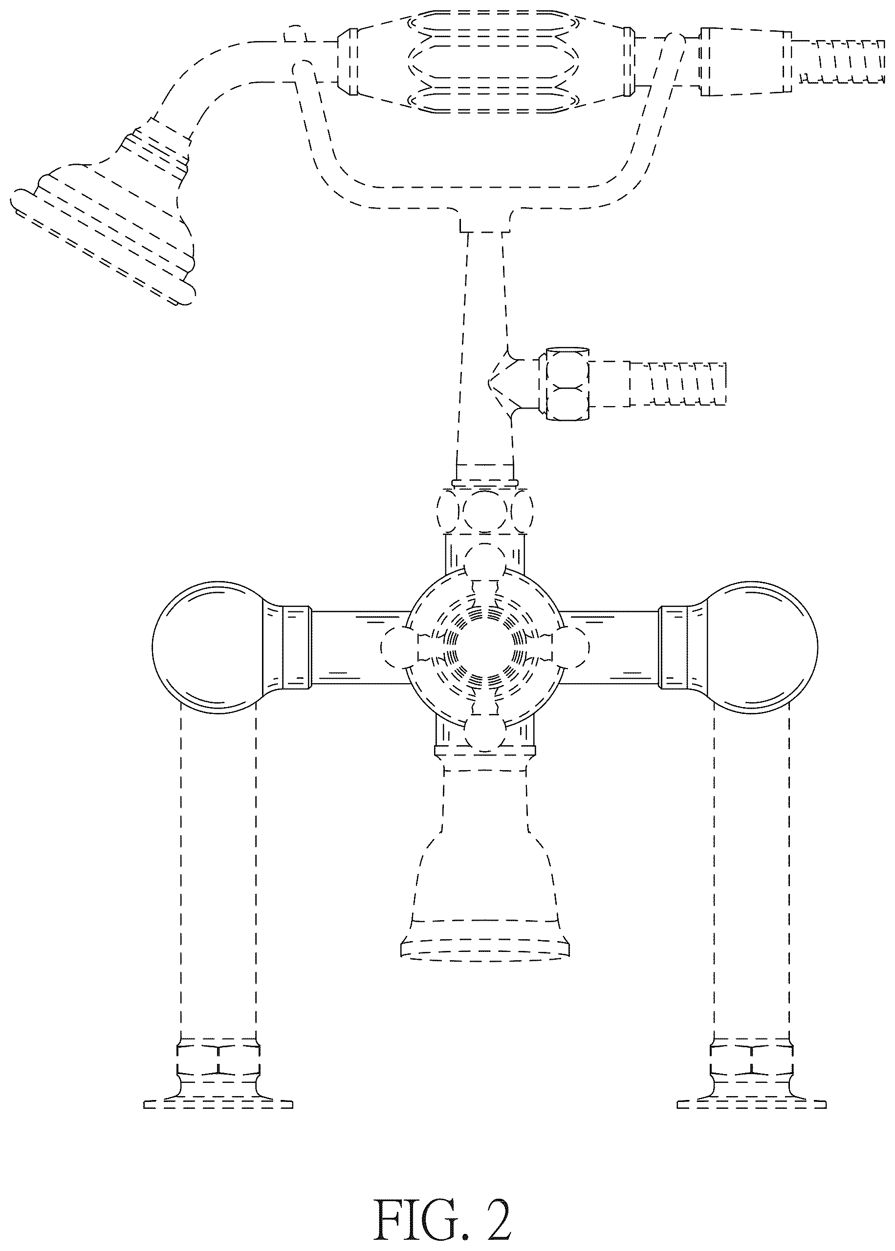 Patent USD1124257 Figure 2 – Part of a faucet