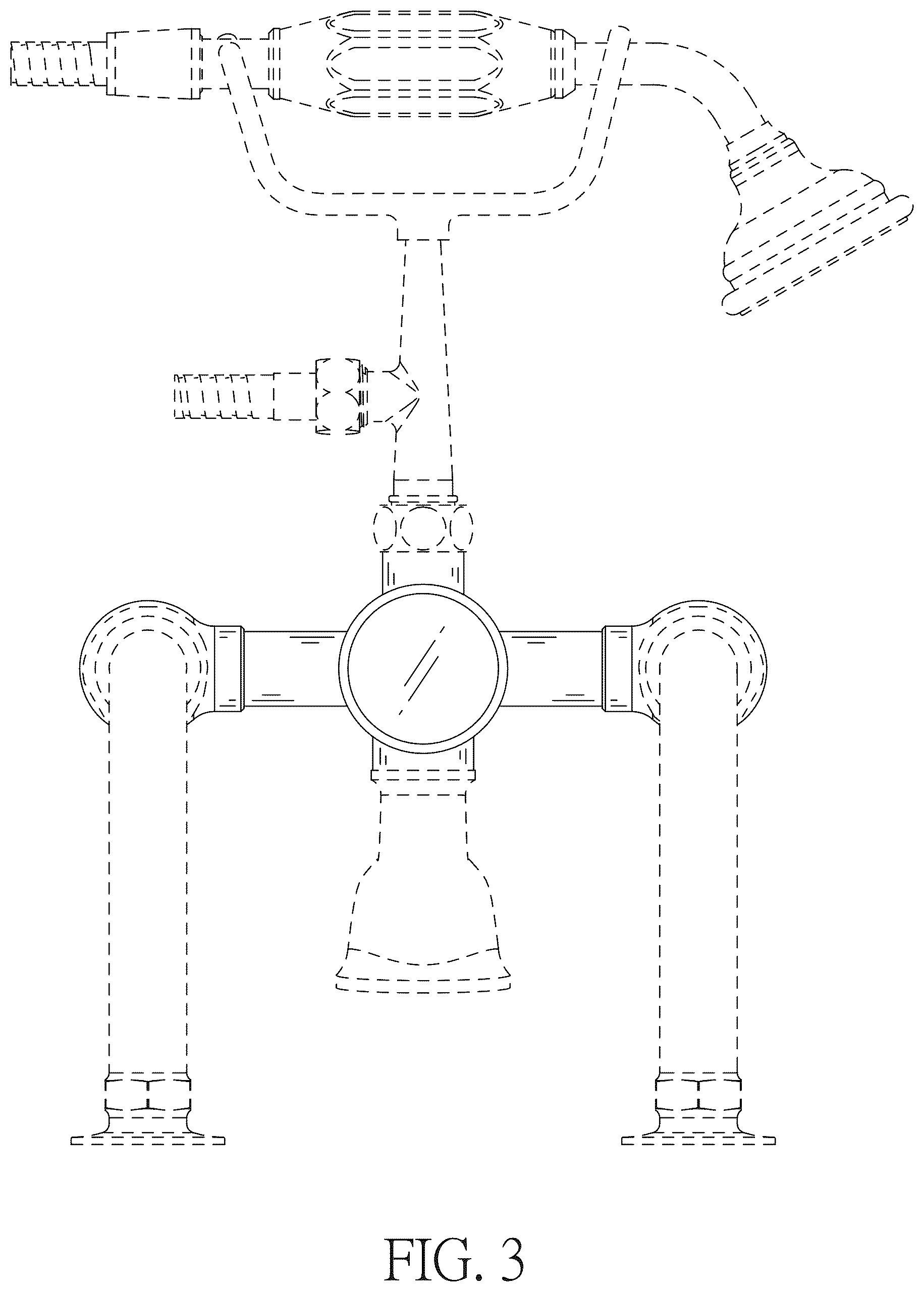 Patent USD1124257 Figure 3 – Part of a faucet