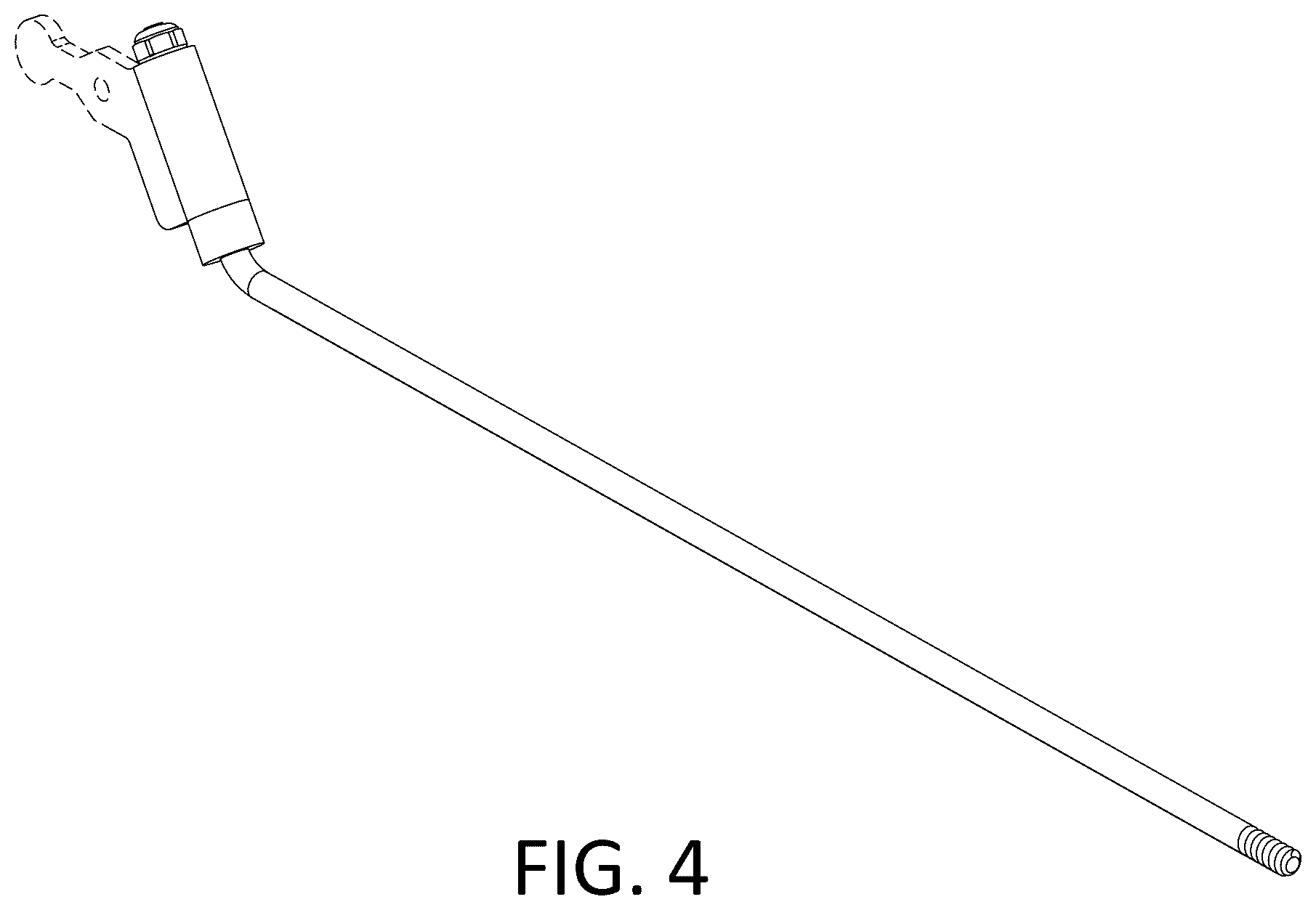Patent USD1124258 Figure 4 – Valve lift arm