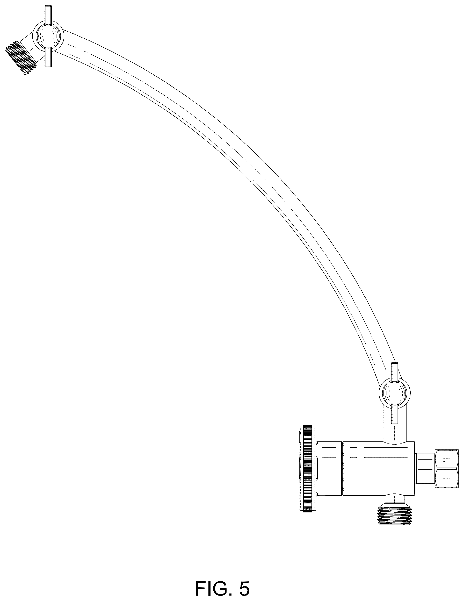 Patent USD1124259 Figure 5 – Shower