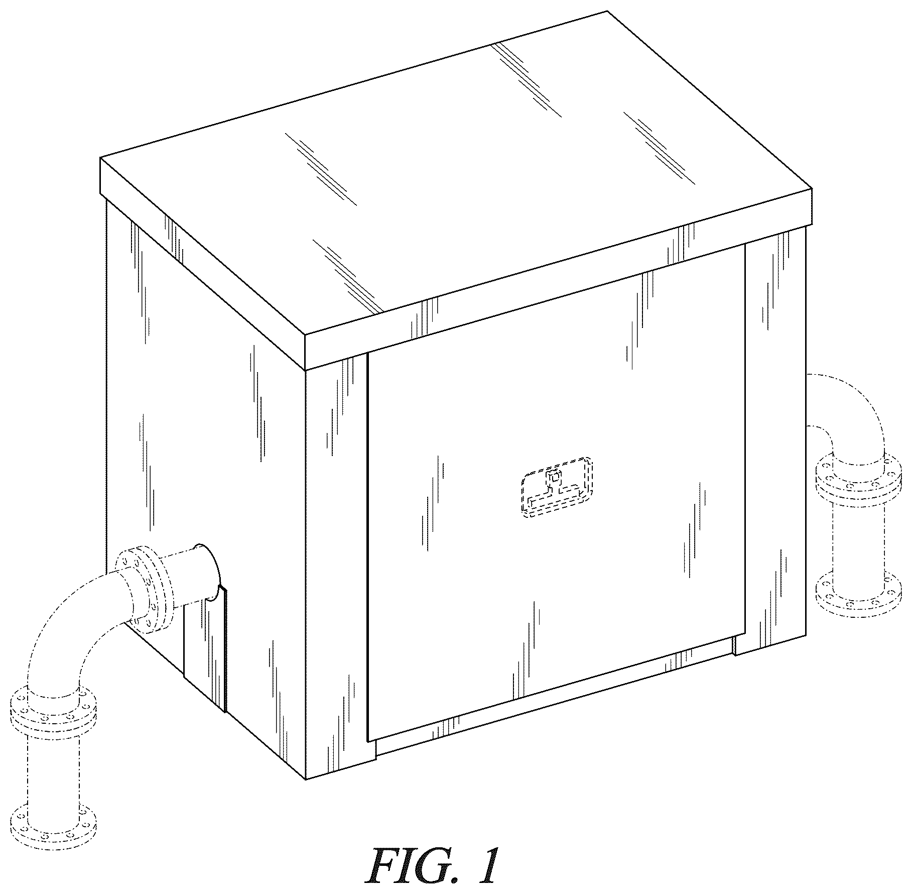 Patent USD1124260 Figure 1 – Control valve enclosure