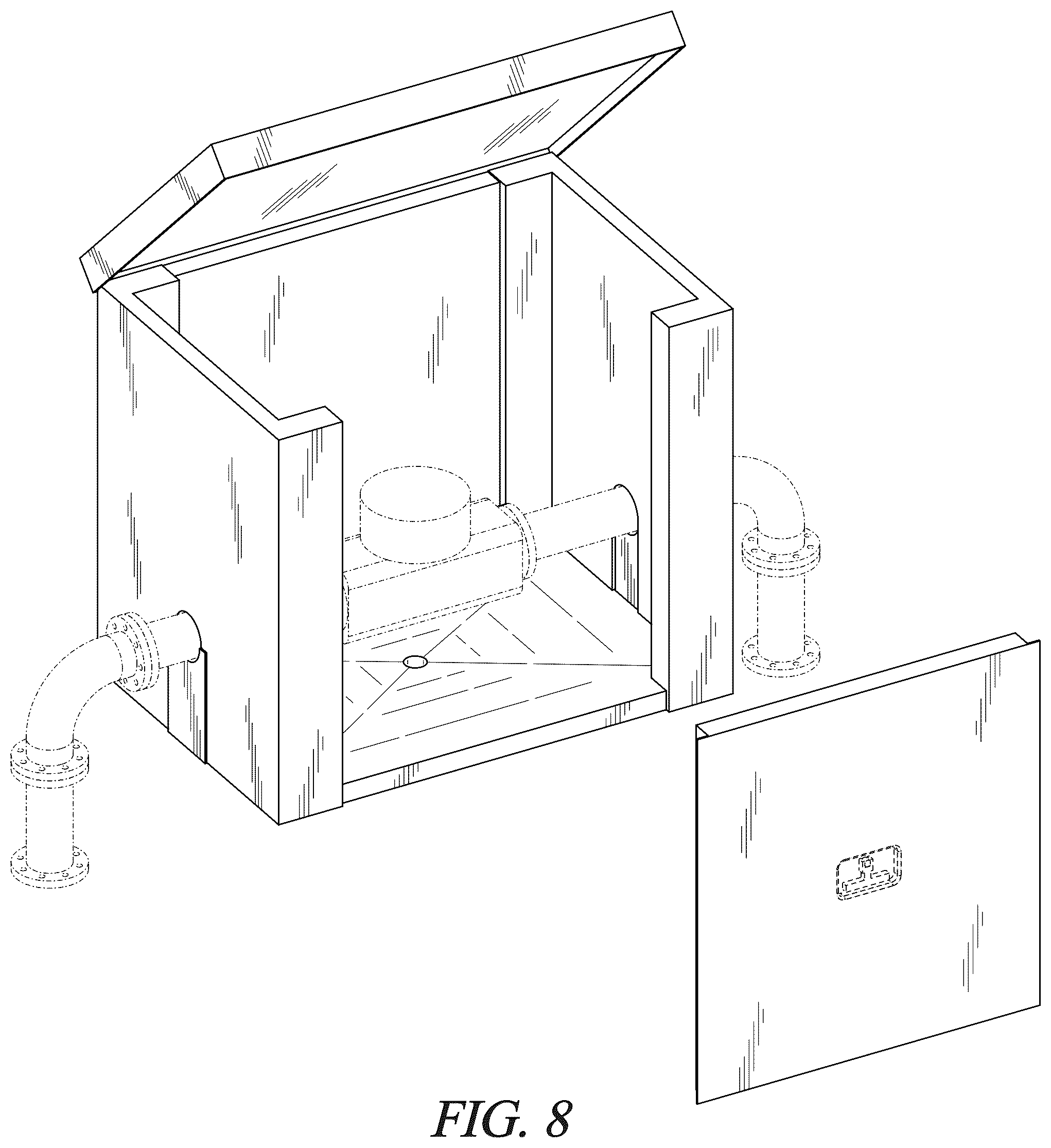 Patent USD1124260 Figure 6 – Control valve enclosure