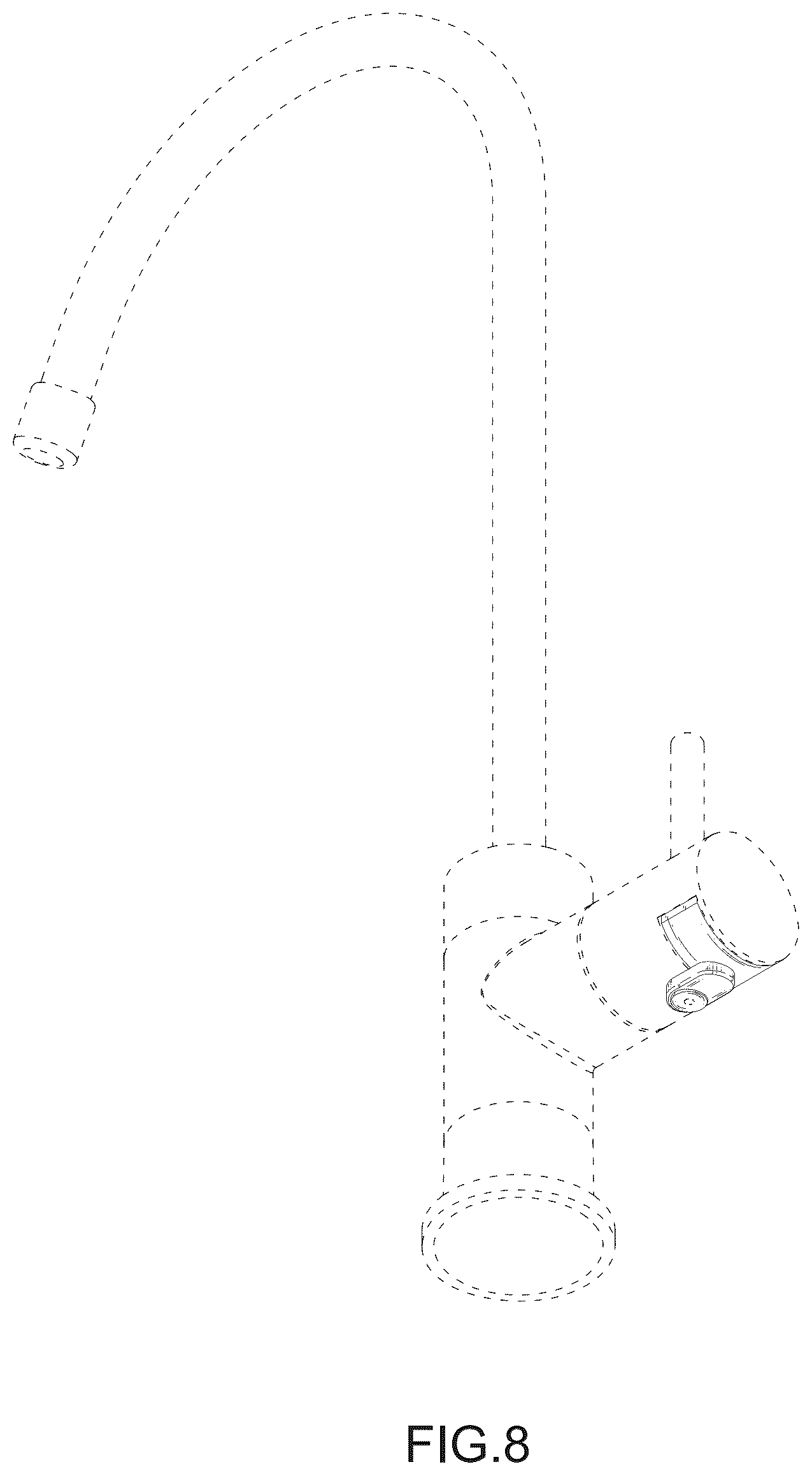 Patent USD1124261 Figure 8 – Faucet handle