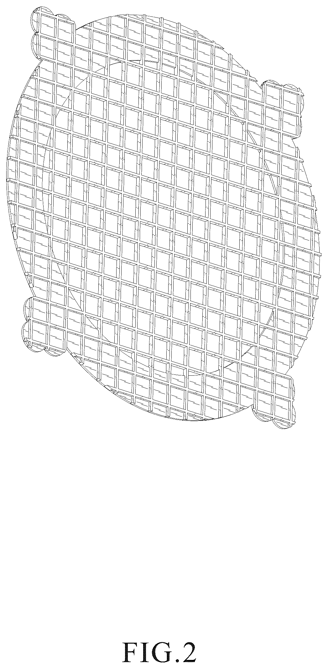 Patent USD1124266 Figure 2 – Shower drain hair catcher mesh stickers