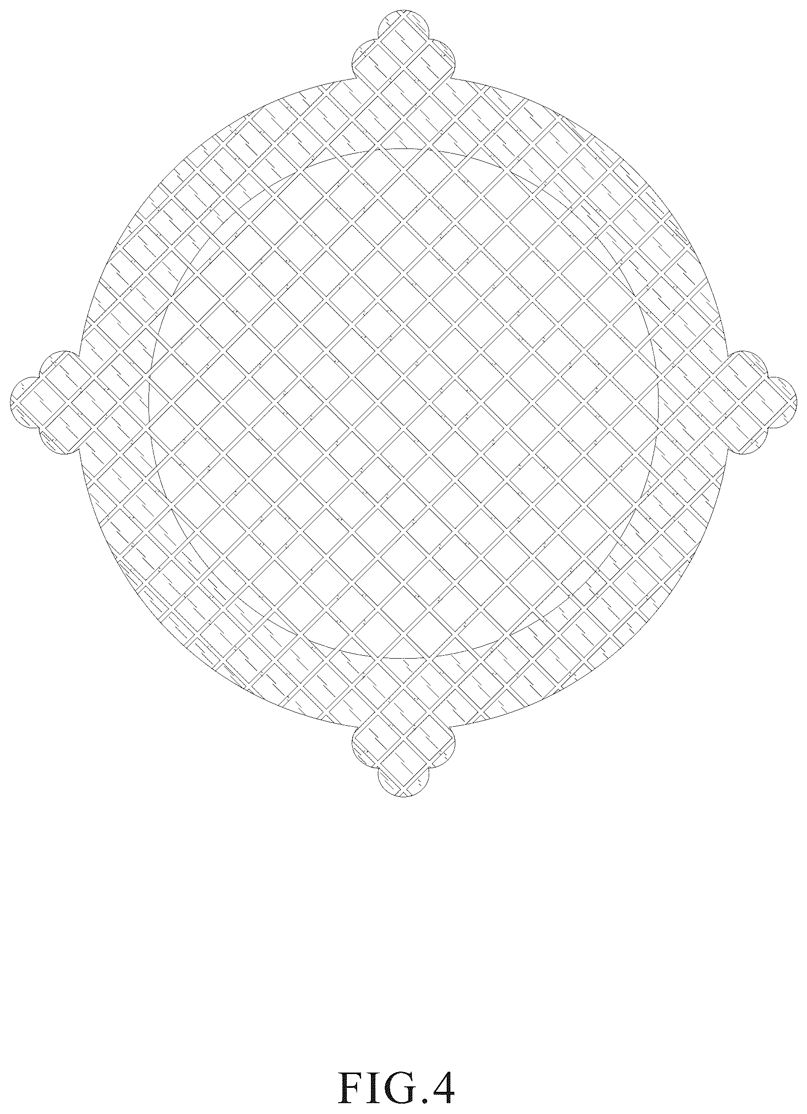 Patent USD1124266 Figure 4 – Shower drain hair catcher mesh stickers