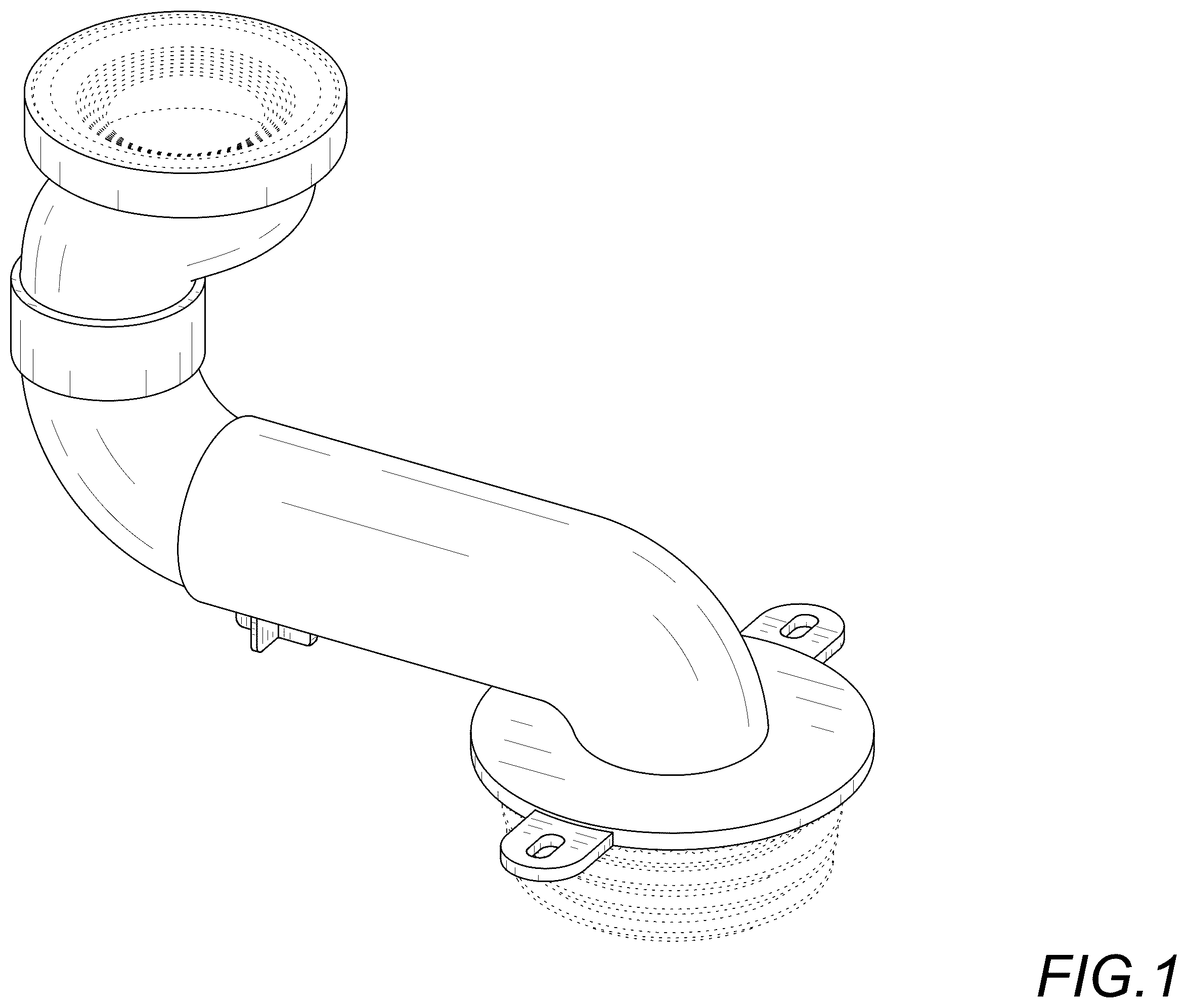 Patent USD1124268 Figure 1 – Drain